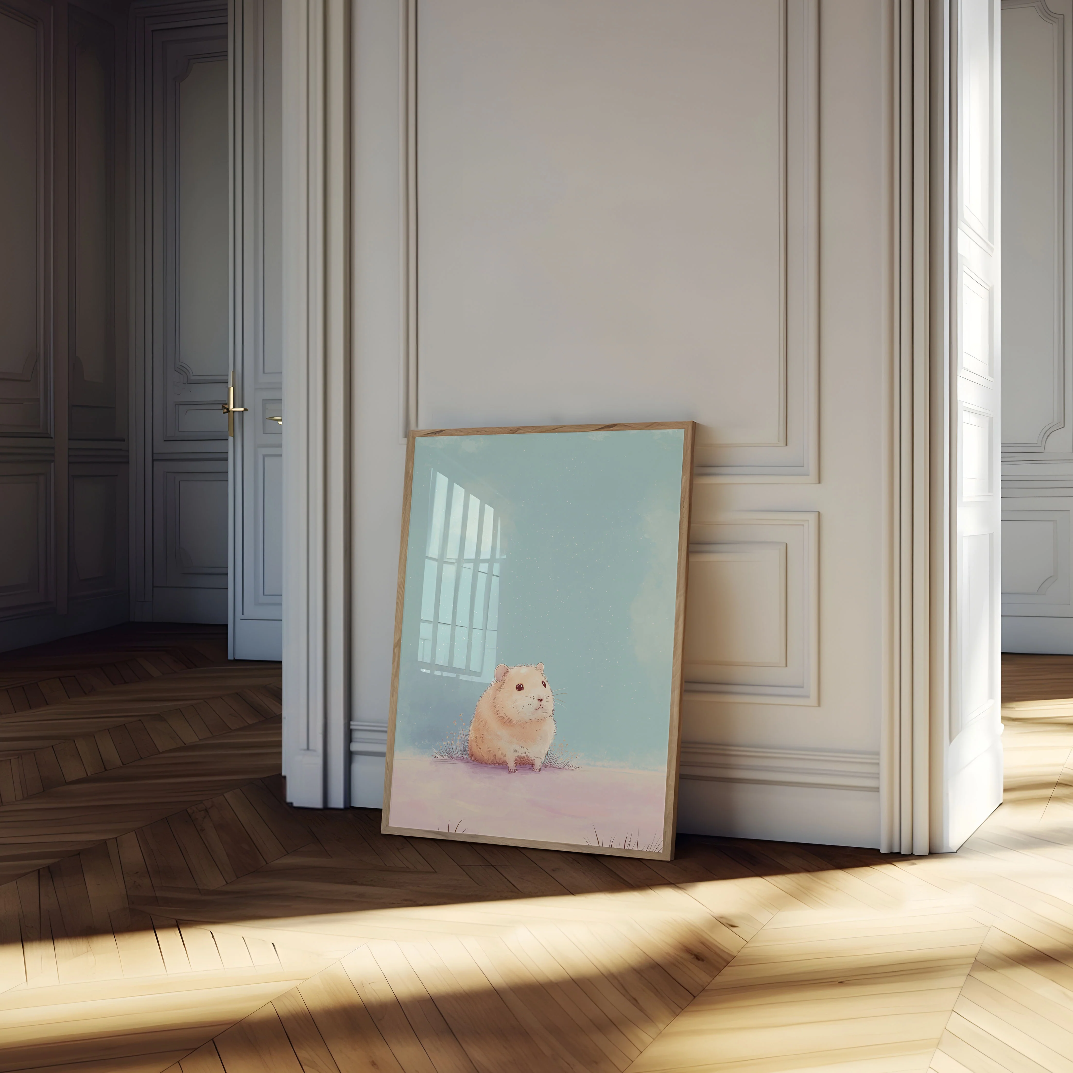 Chubby Hamster Charm Poster - Image 4