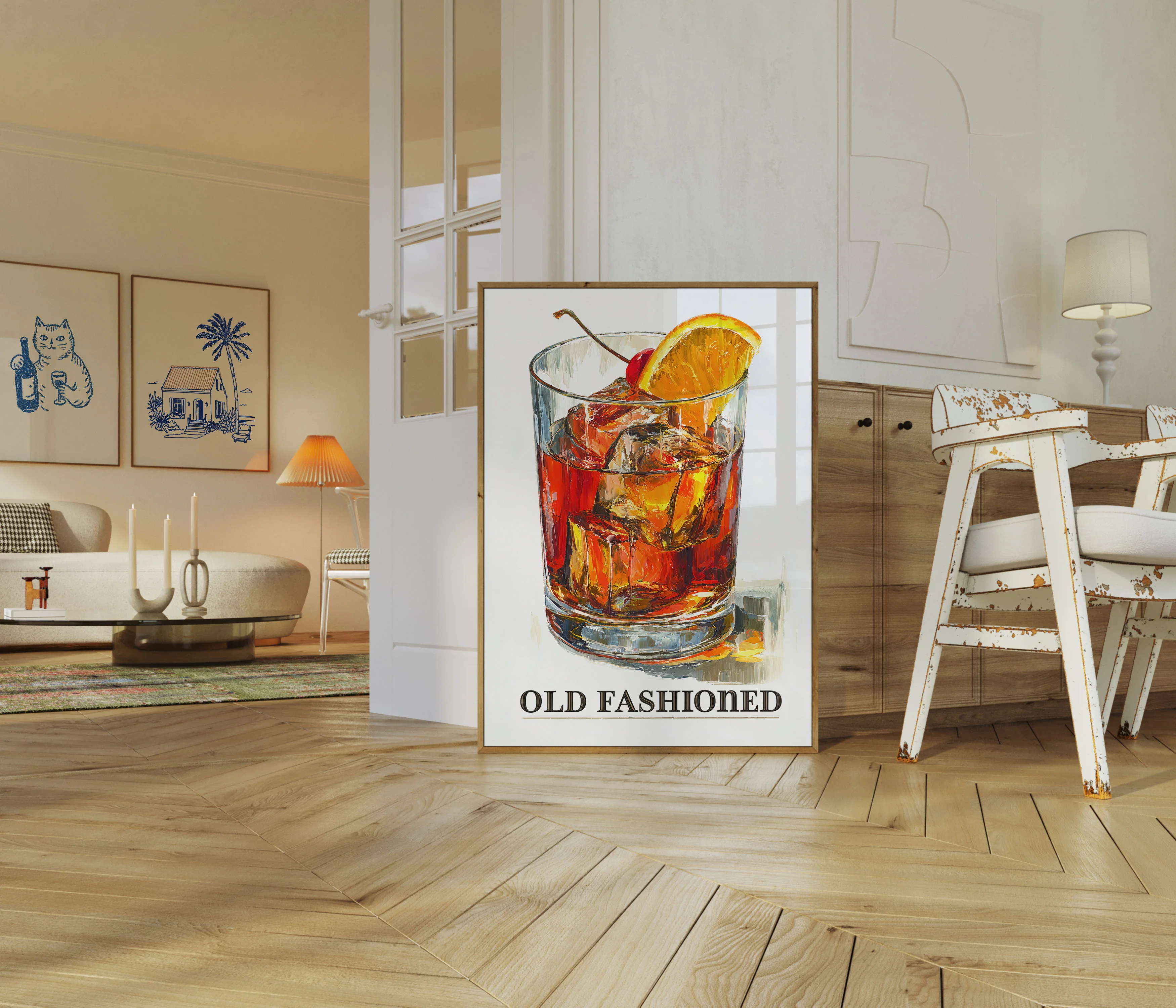 Classic Old Fashioned Cocktail Poster - Image 5