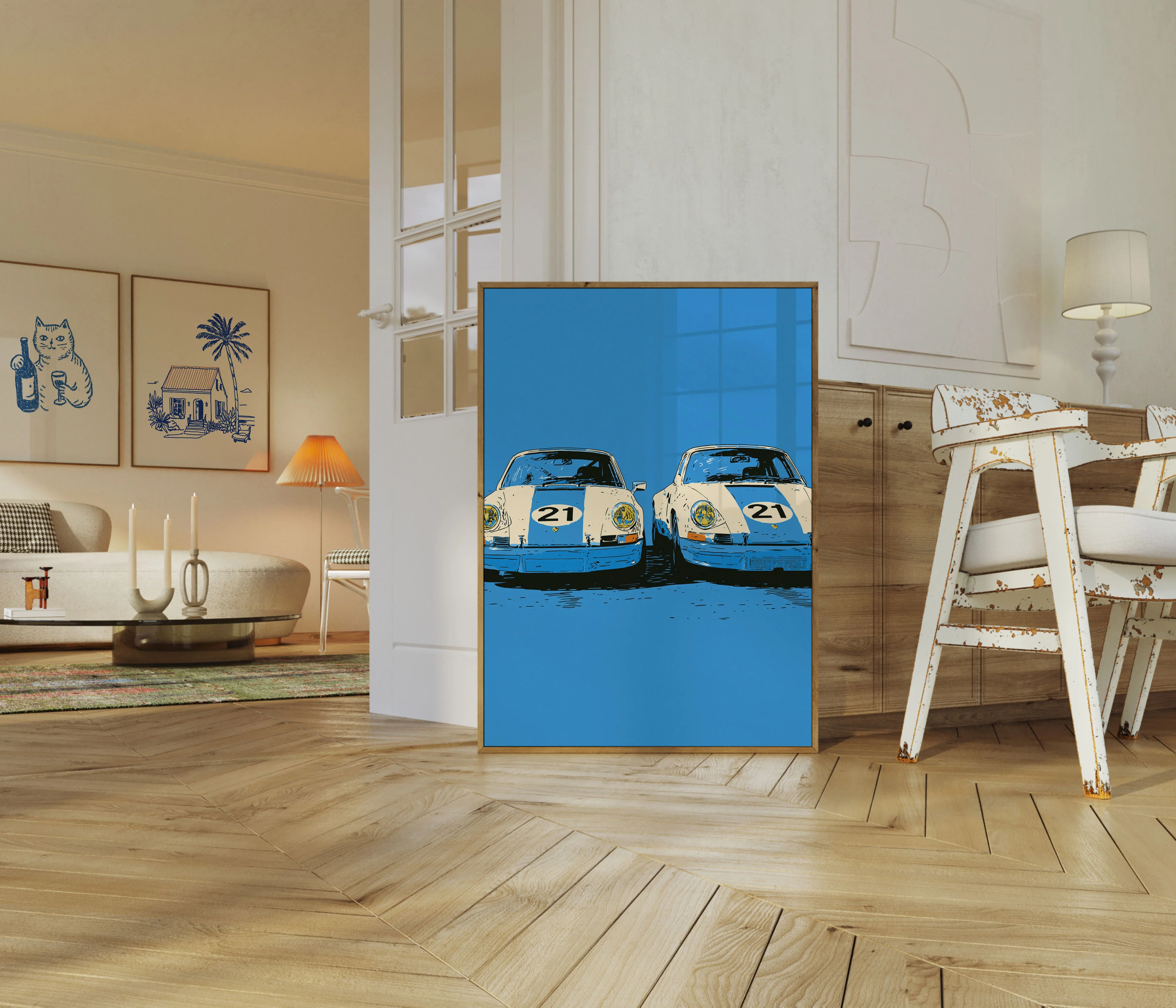 Classic Racing Porsche Number 21 Poster - Image 5