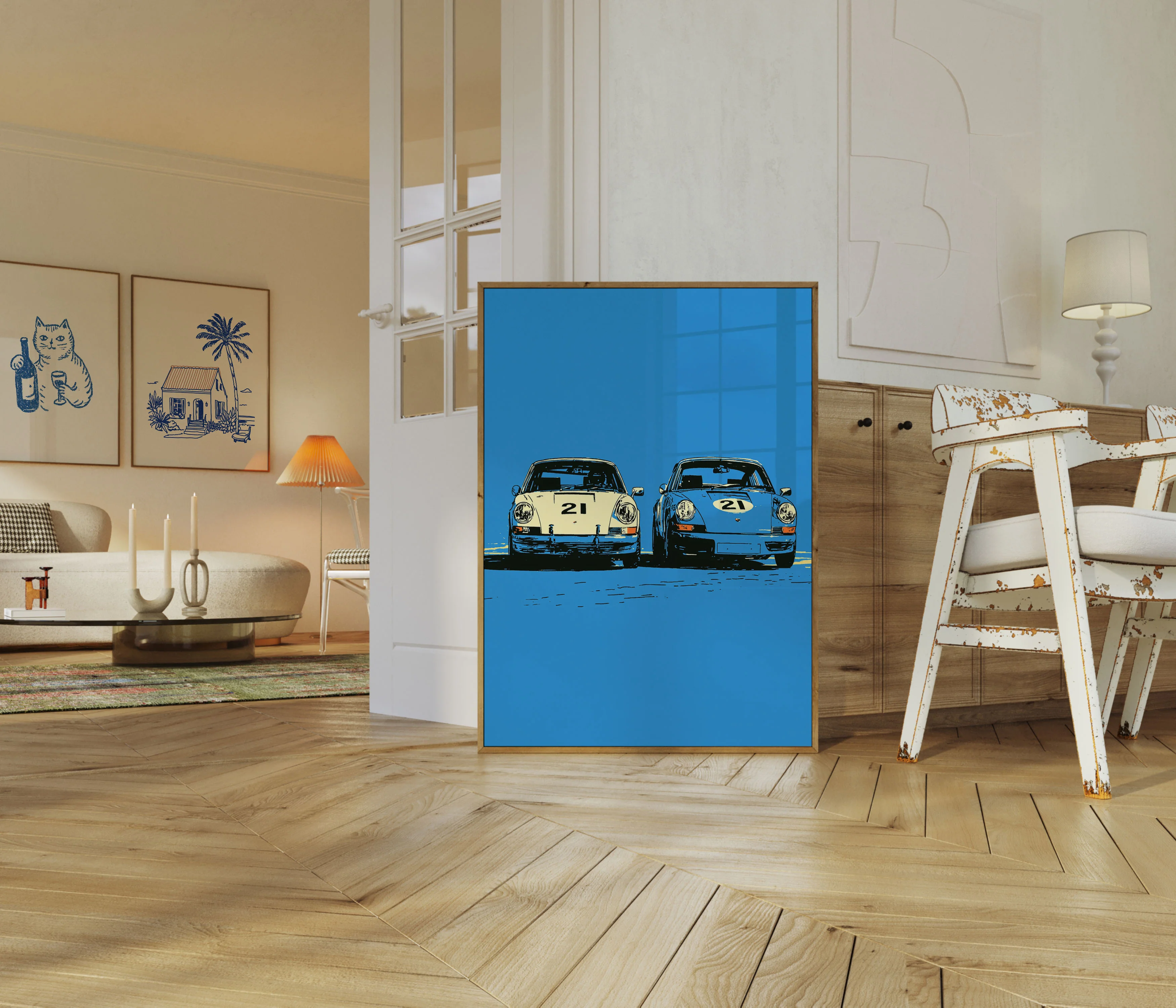 Classic Racing Porsches Number 21 Poster - Image 5