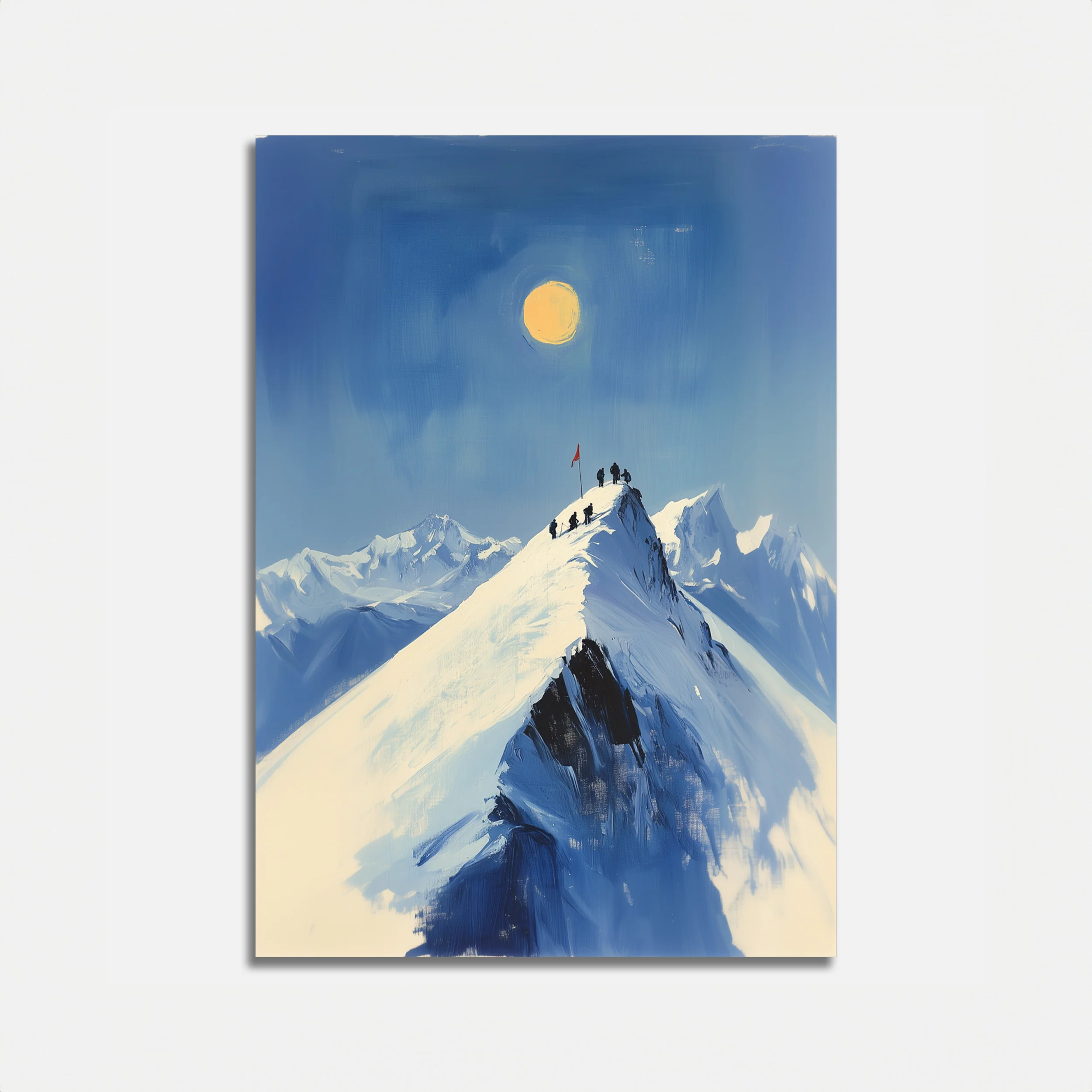 Climbers' Triumph Under The Sun