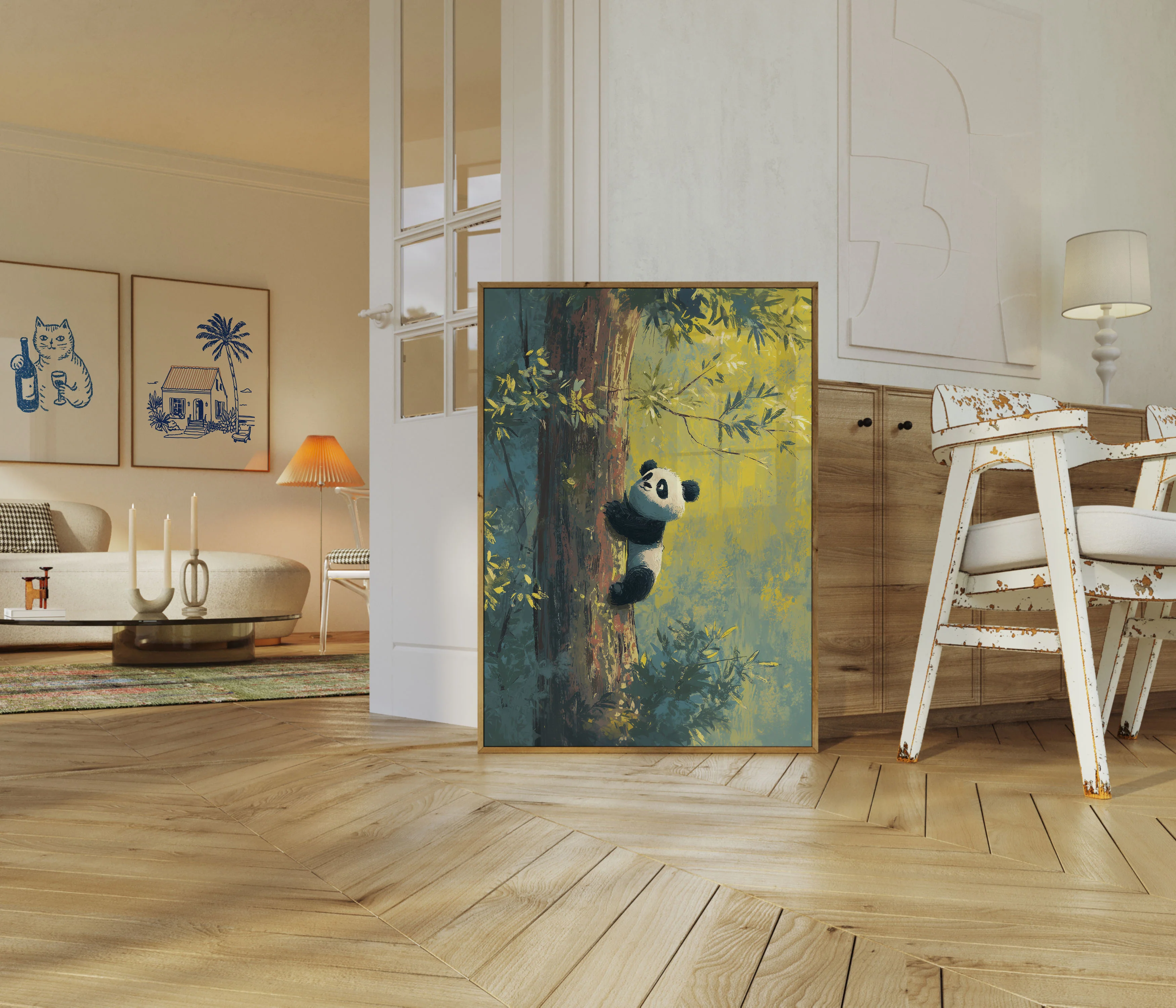 Climbing Panda Forest Poster - Image 5
