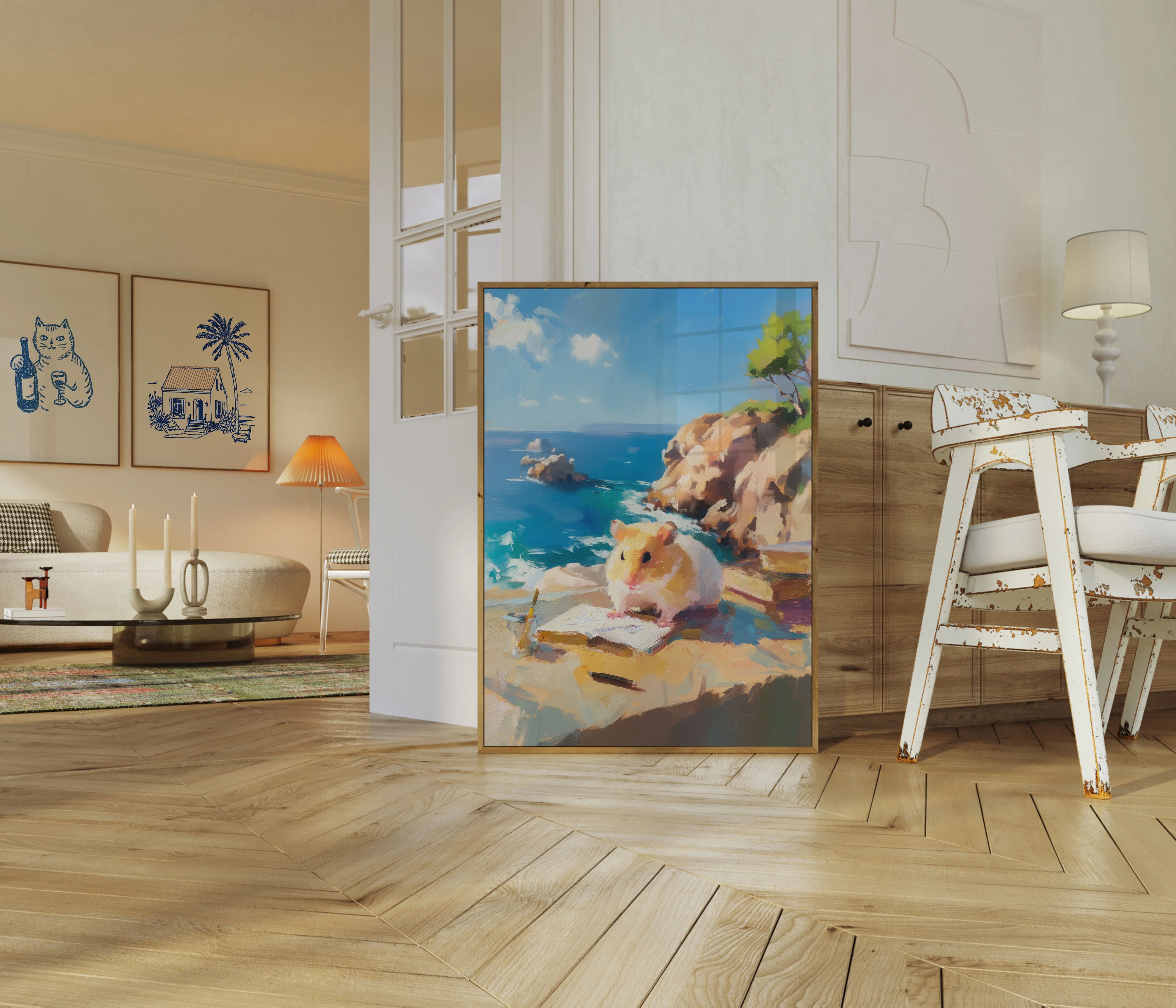 Coastal Hamster Study Poster - Image 5