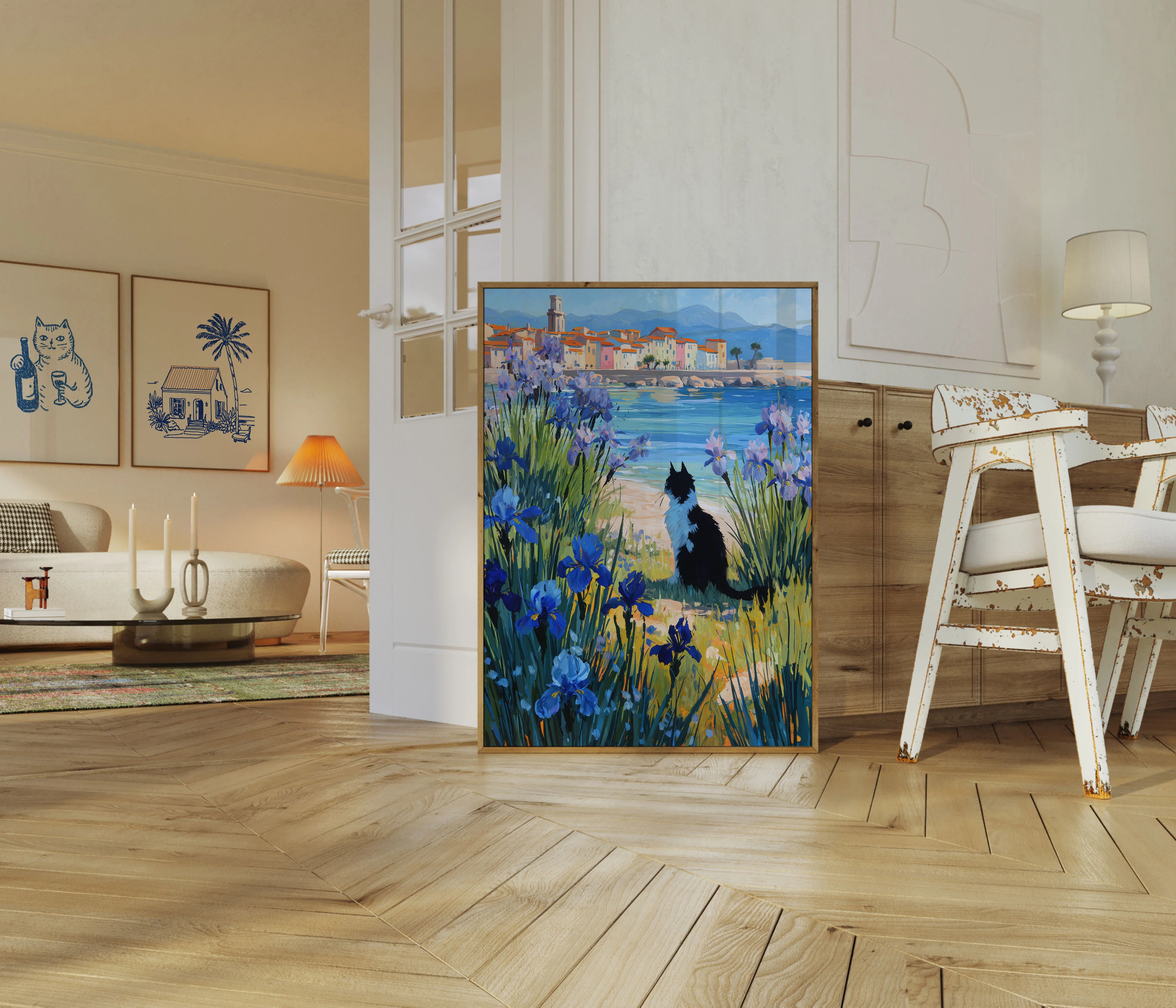 Coastal Iris Garden Poster - Image 5