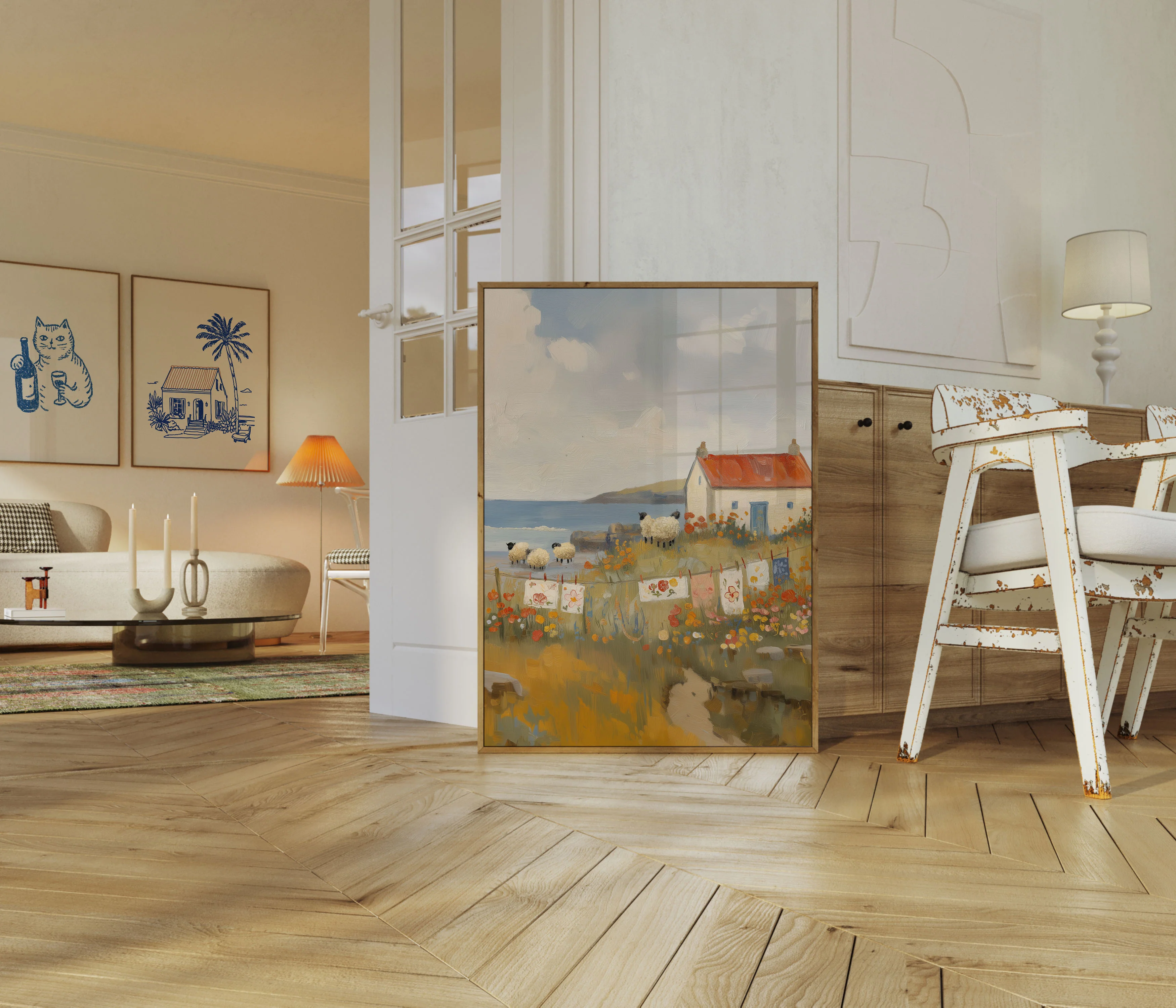 Coastal Sheep Farm Poster - Image 5