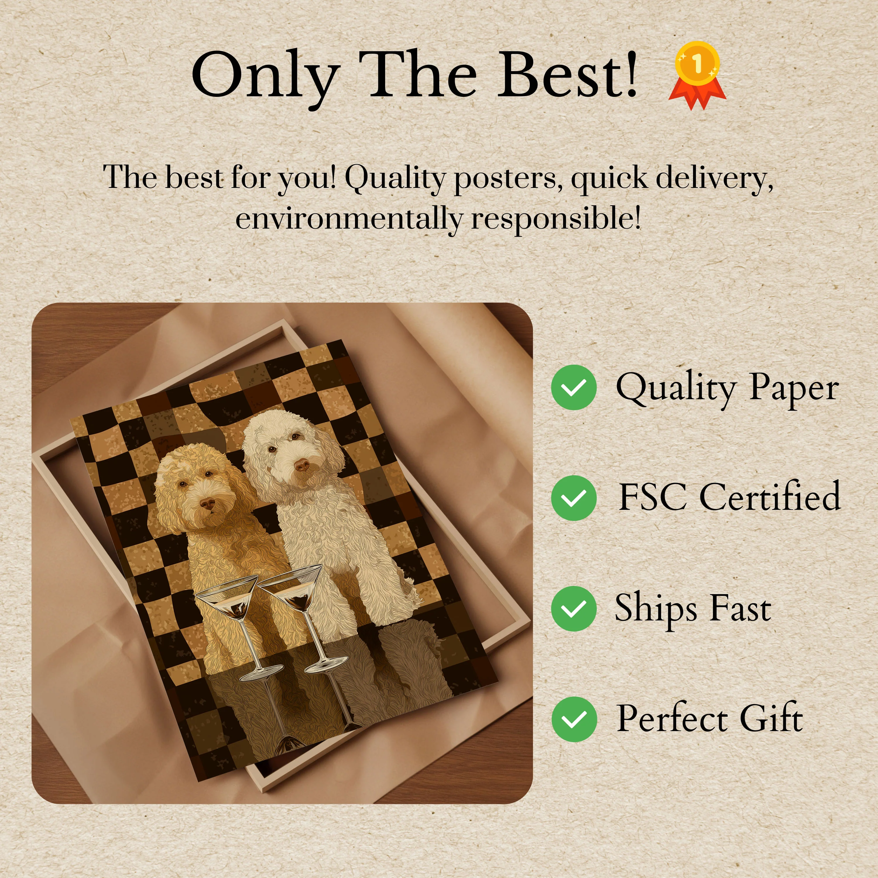 Cocktail Poodle Companions Poster - Image 3