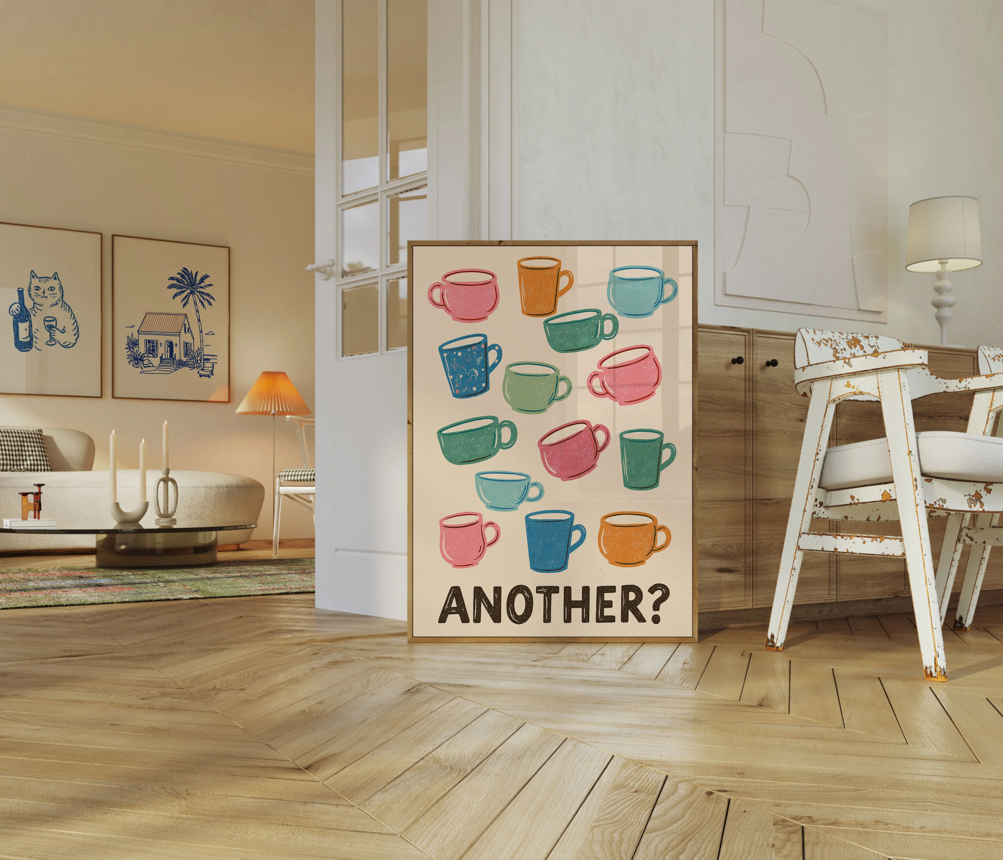 Coffee Cups Color Collection Poster - Image 5