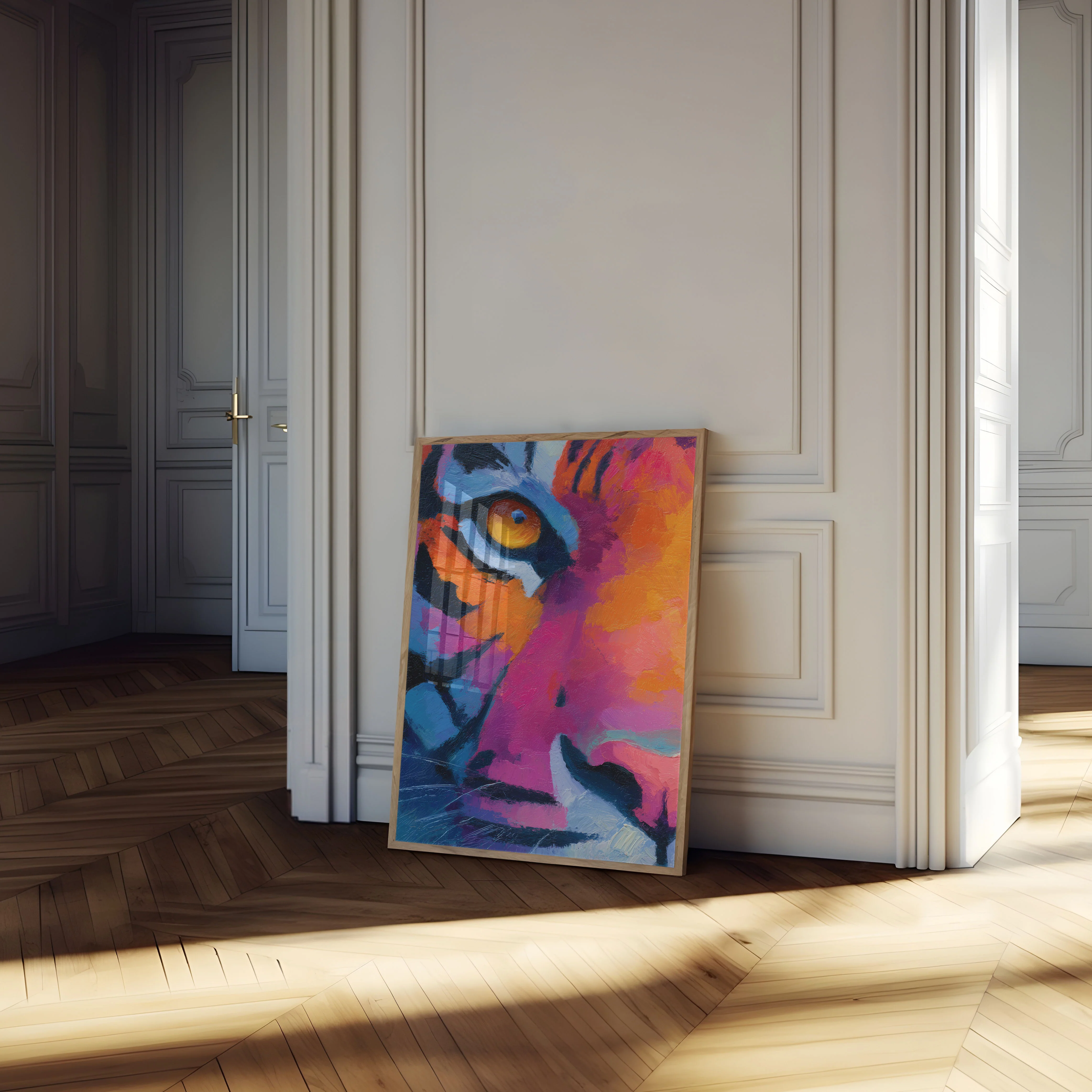 Colorful Abstract Tiger Poster - Image 4