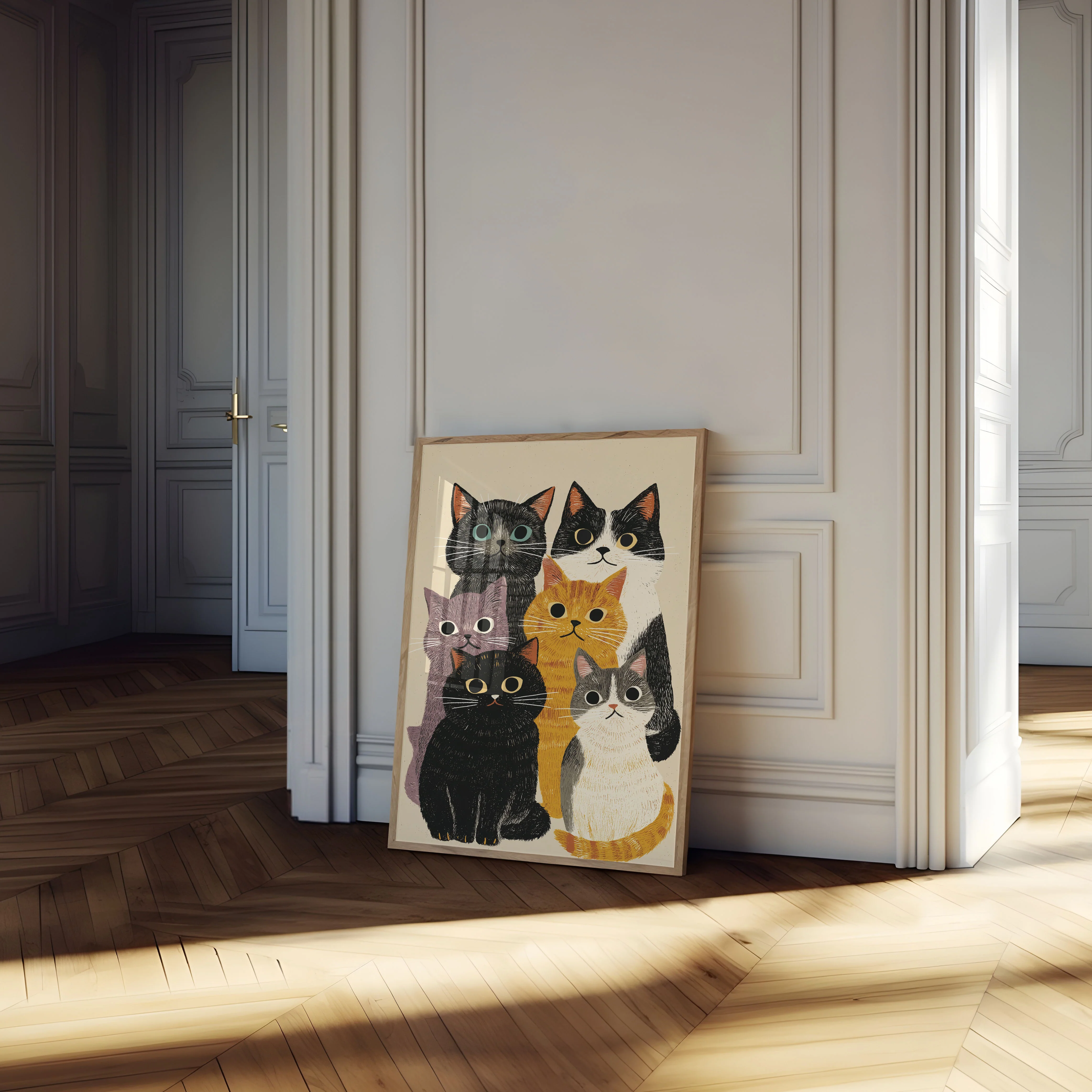 Colorful Cats Cluster Poster - Image 4