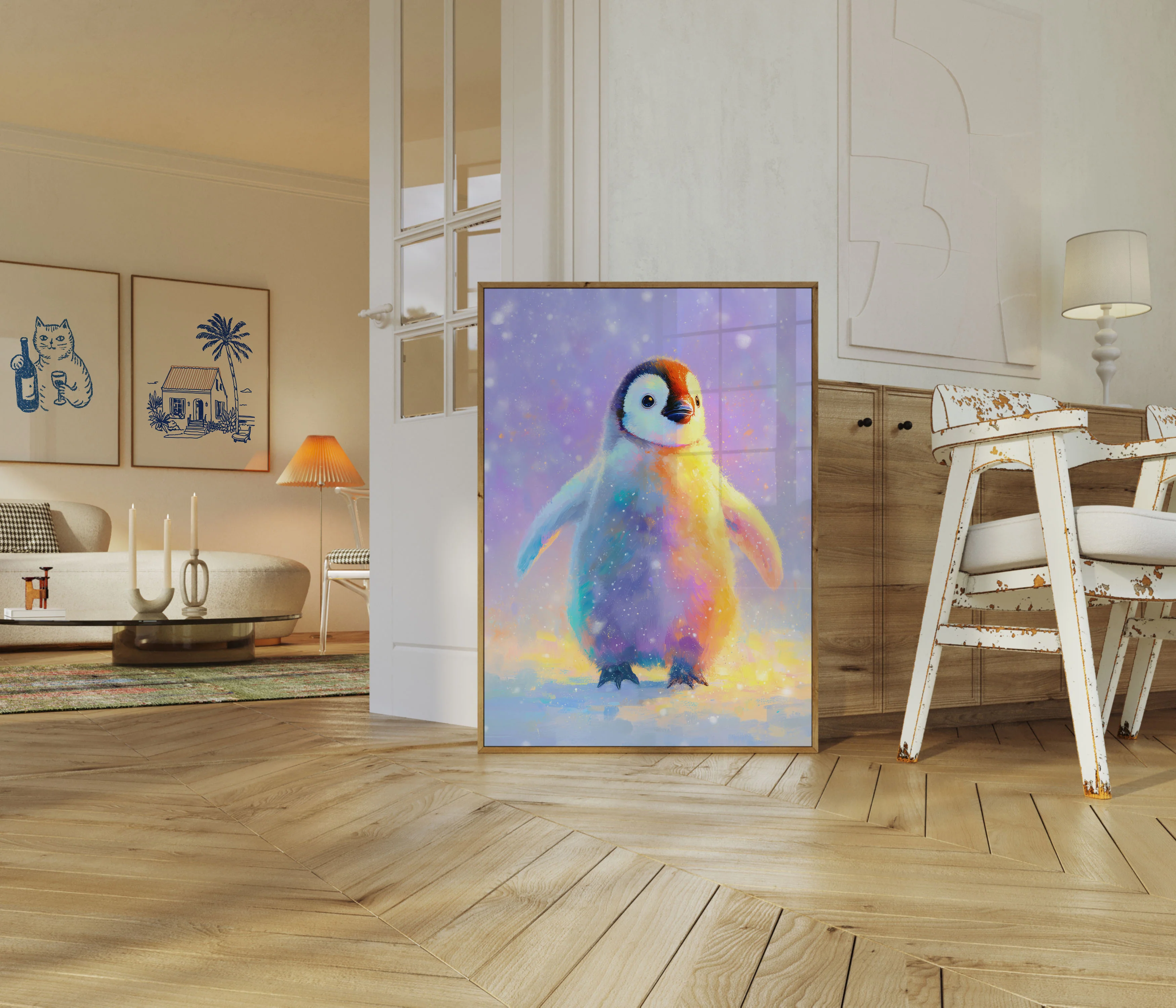 Colorful Dreamy Penguin Poster - Image 5