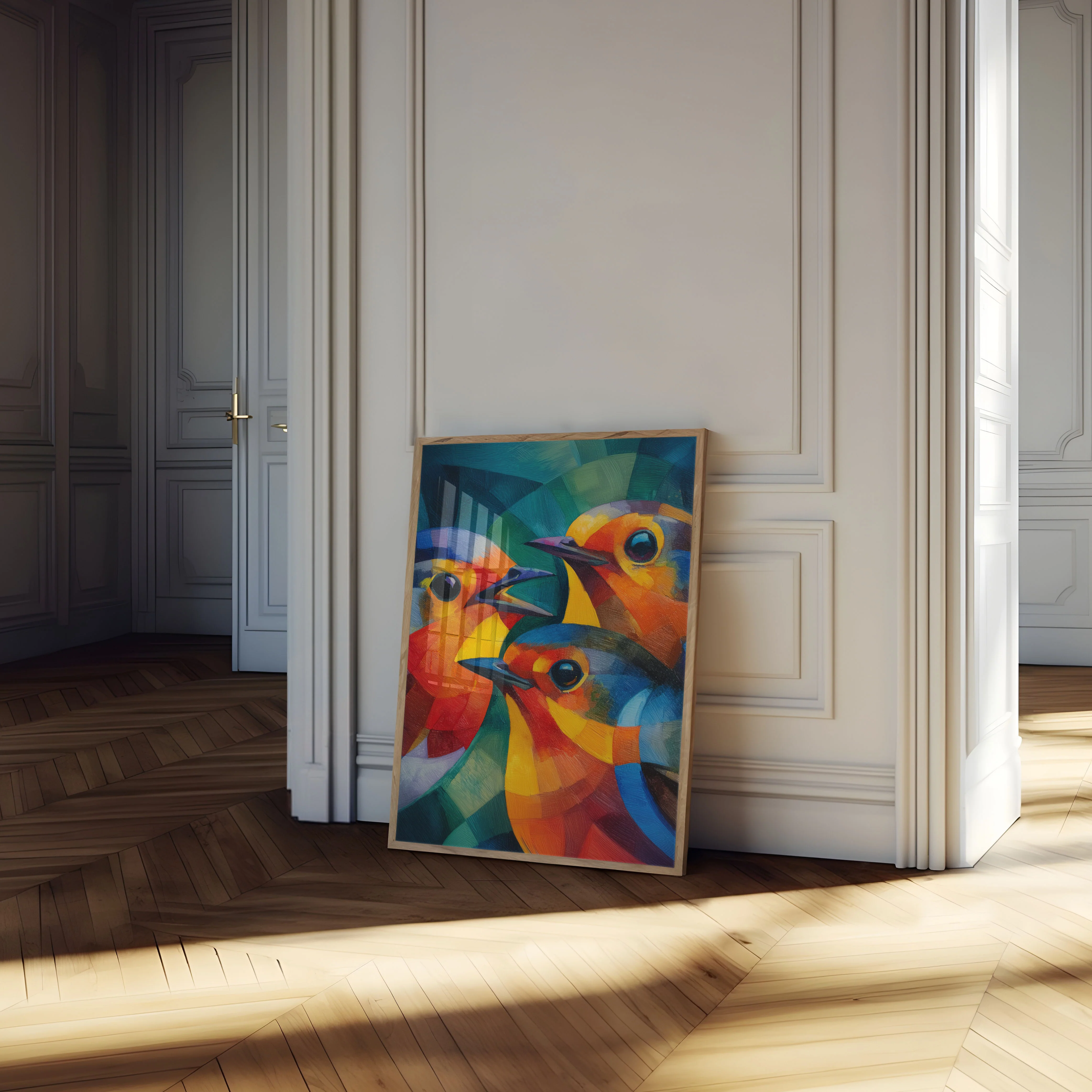 Colorful Geometric Birds Poster - Image 4