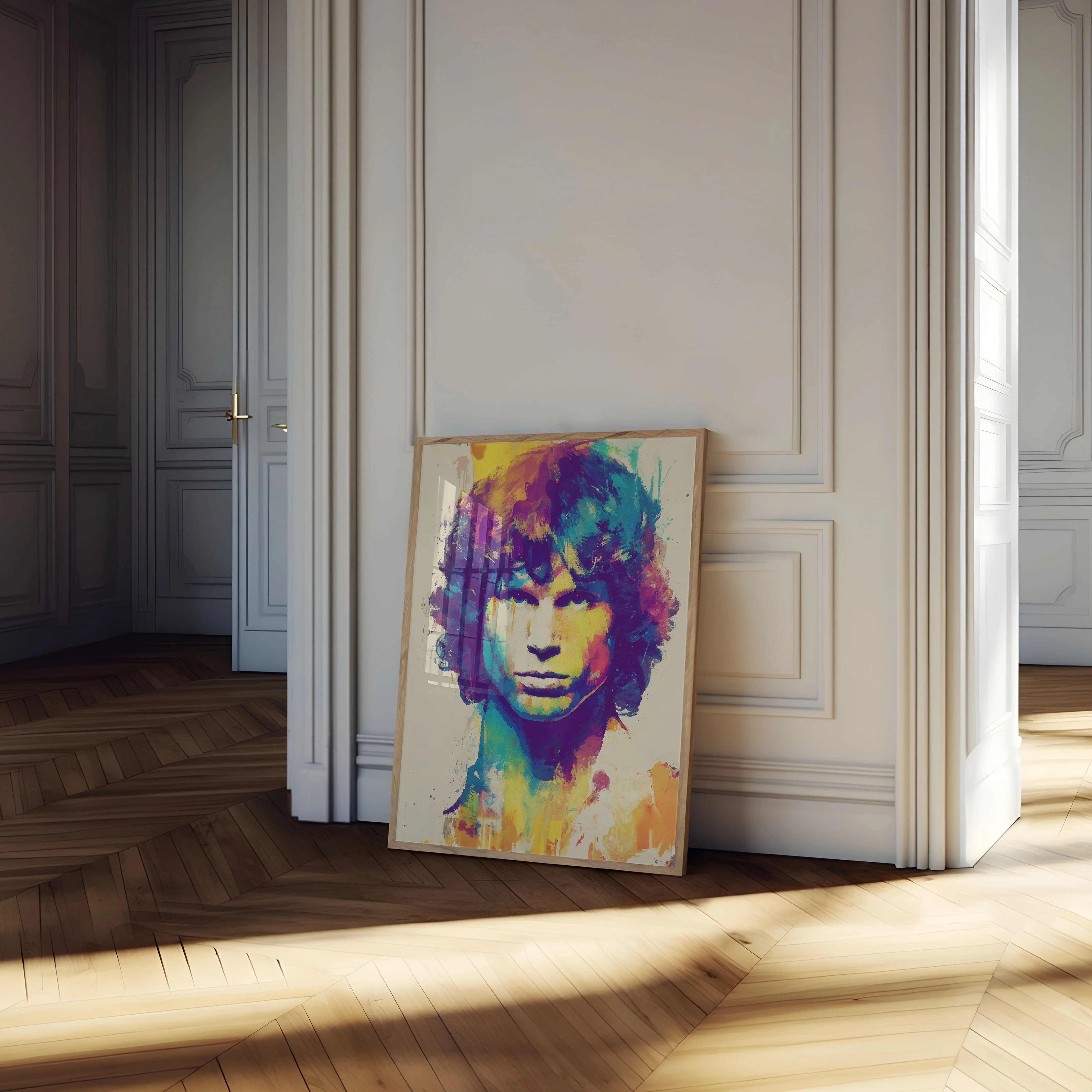 Colorful Jim Morrison Artistic Poster - Image 4