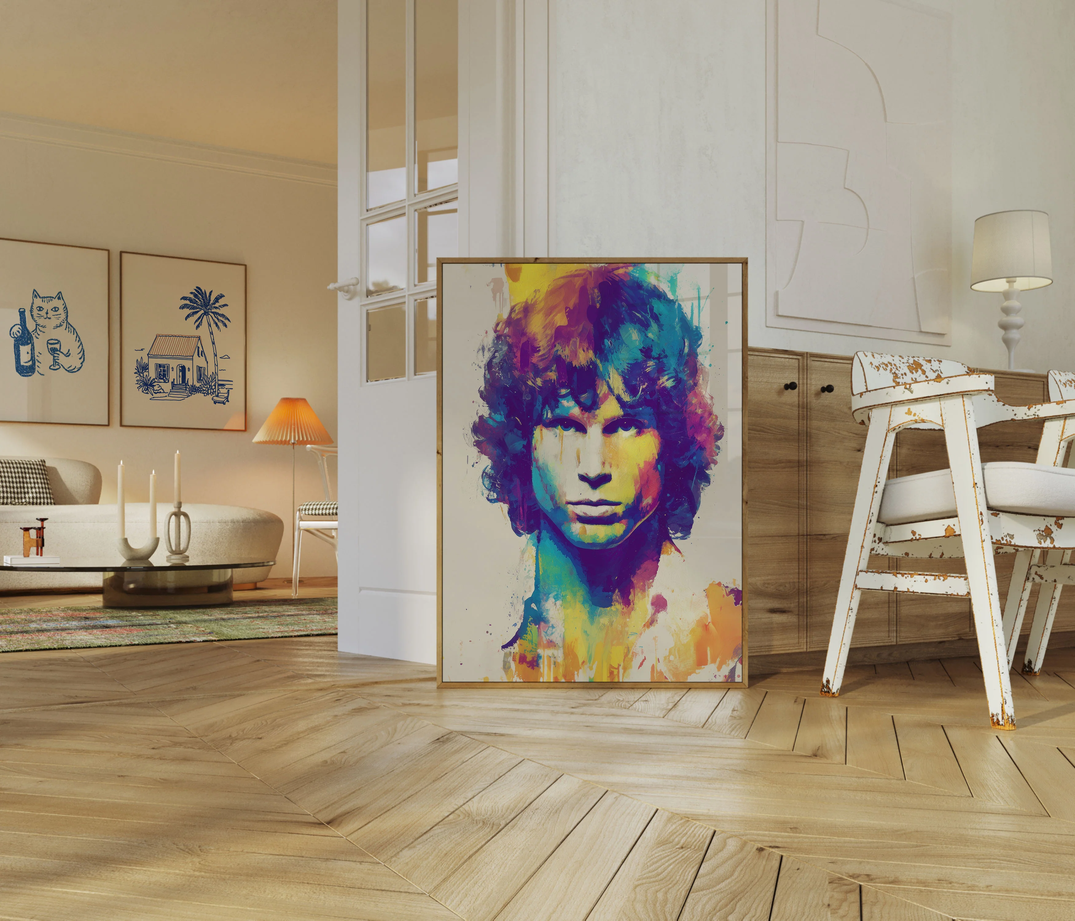 Colorful Jim Morrison Artistic Poster - Image 5