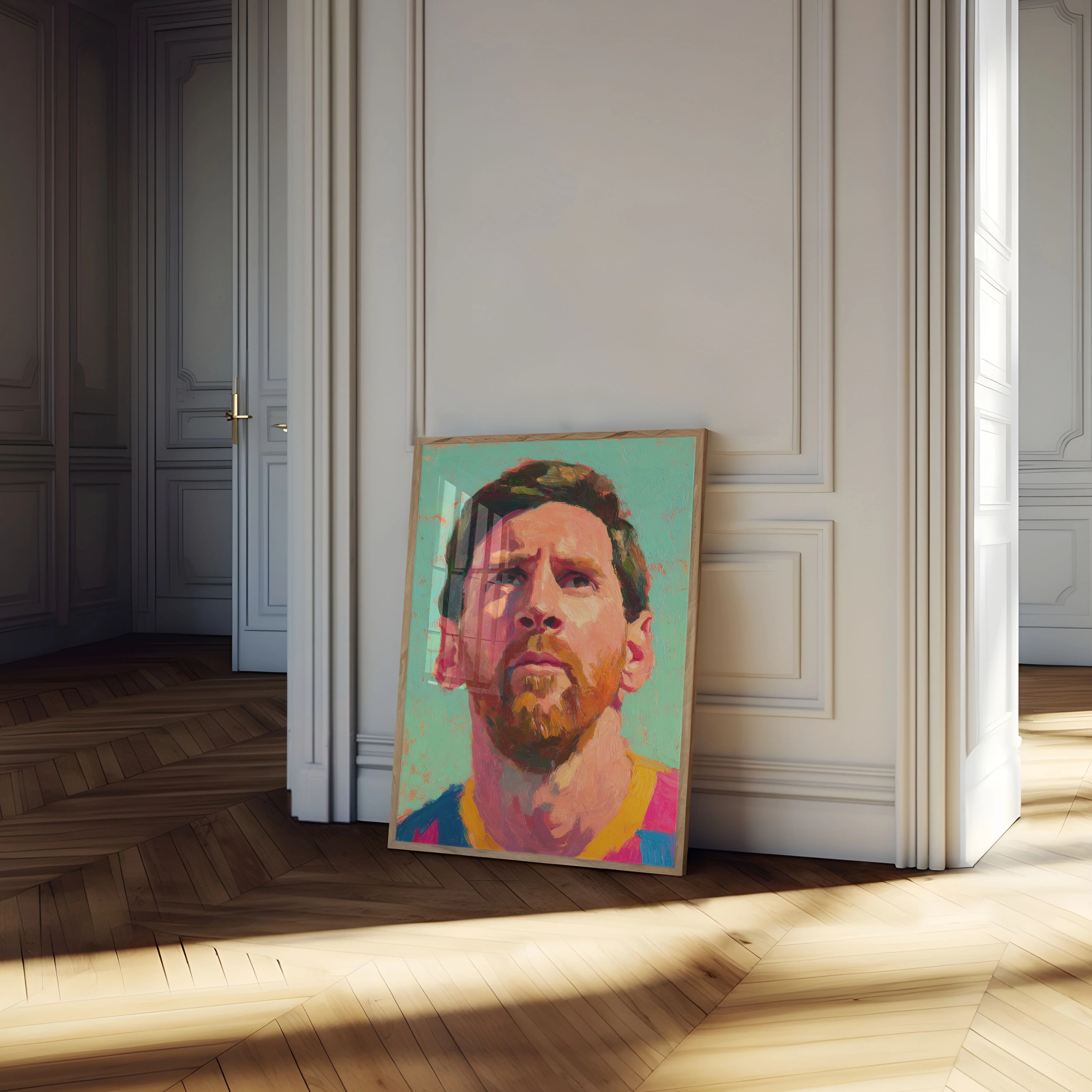 Colorful Messi Soccer Legend Poster - Image 4