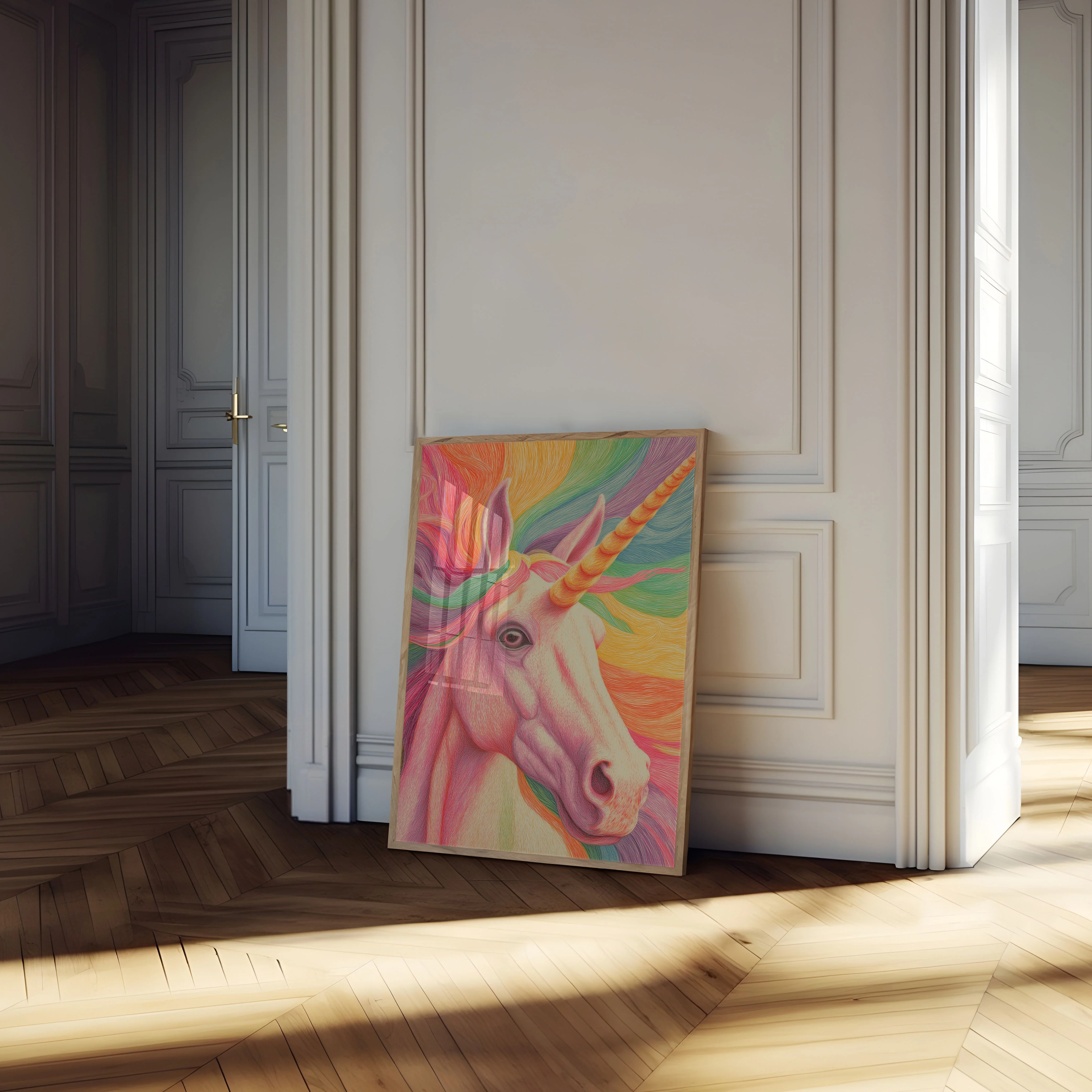 Colorful Rainbow Unicorn Poster - Image 4