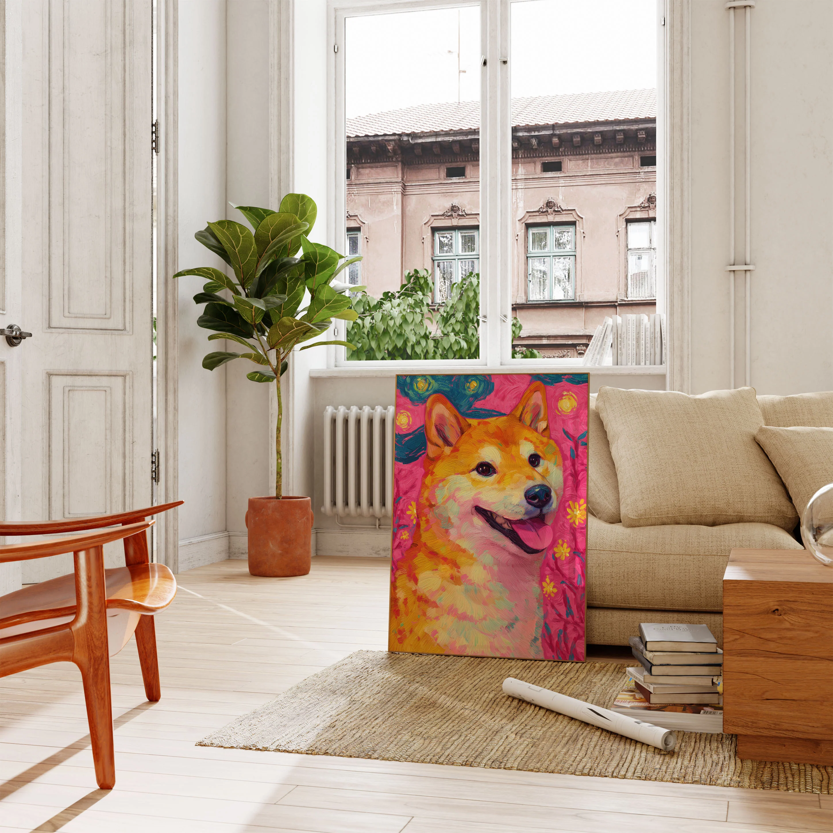 Colorful Shiba Inu Poster - Image 2