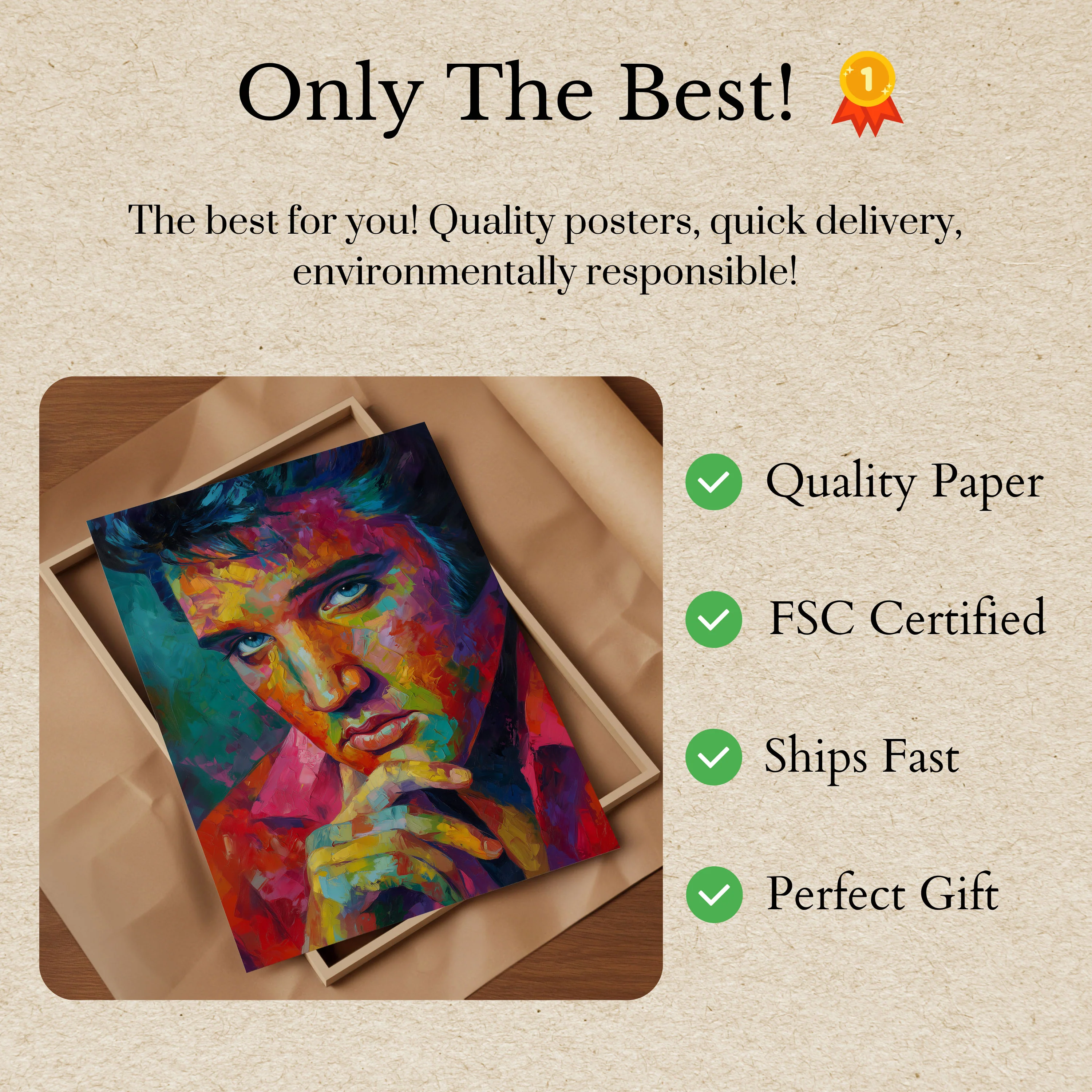 Colorful Soul Portrait Poster - Image 3