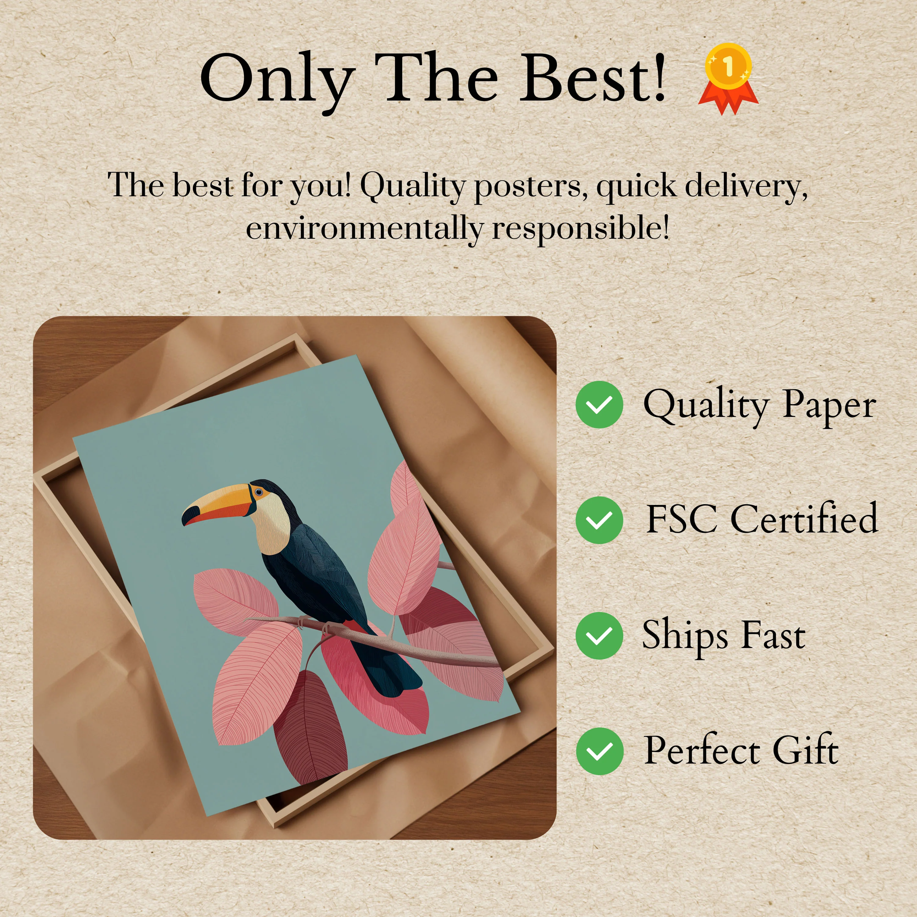 Colorful Tropical Toucan Poster - Image 3