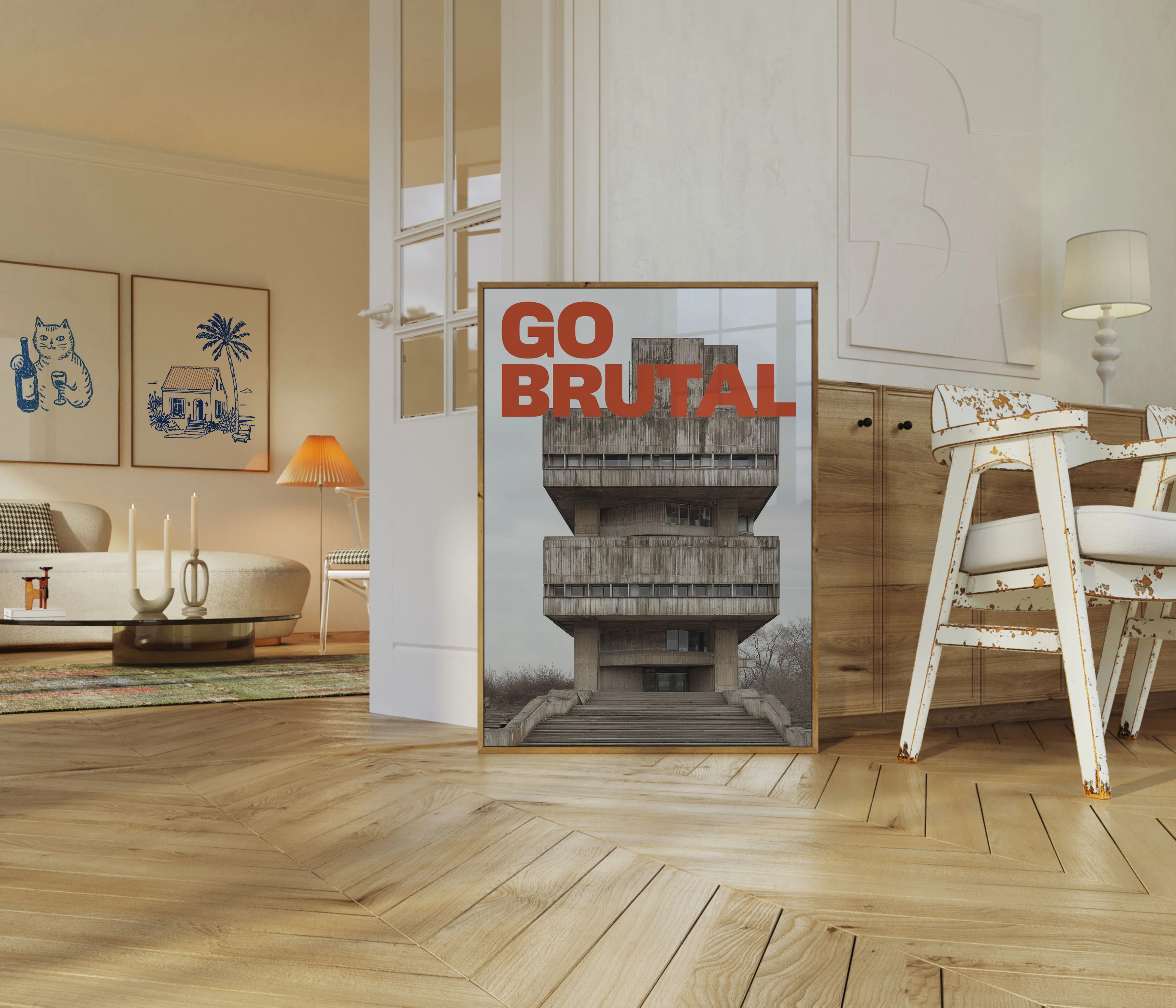 Concrete Brutalism Architecture Poster - Image 5