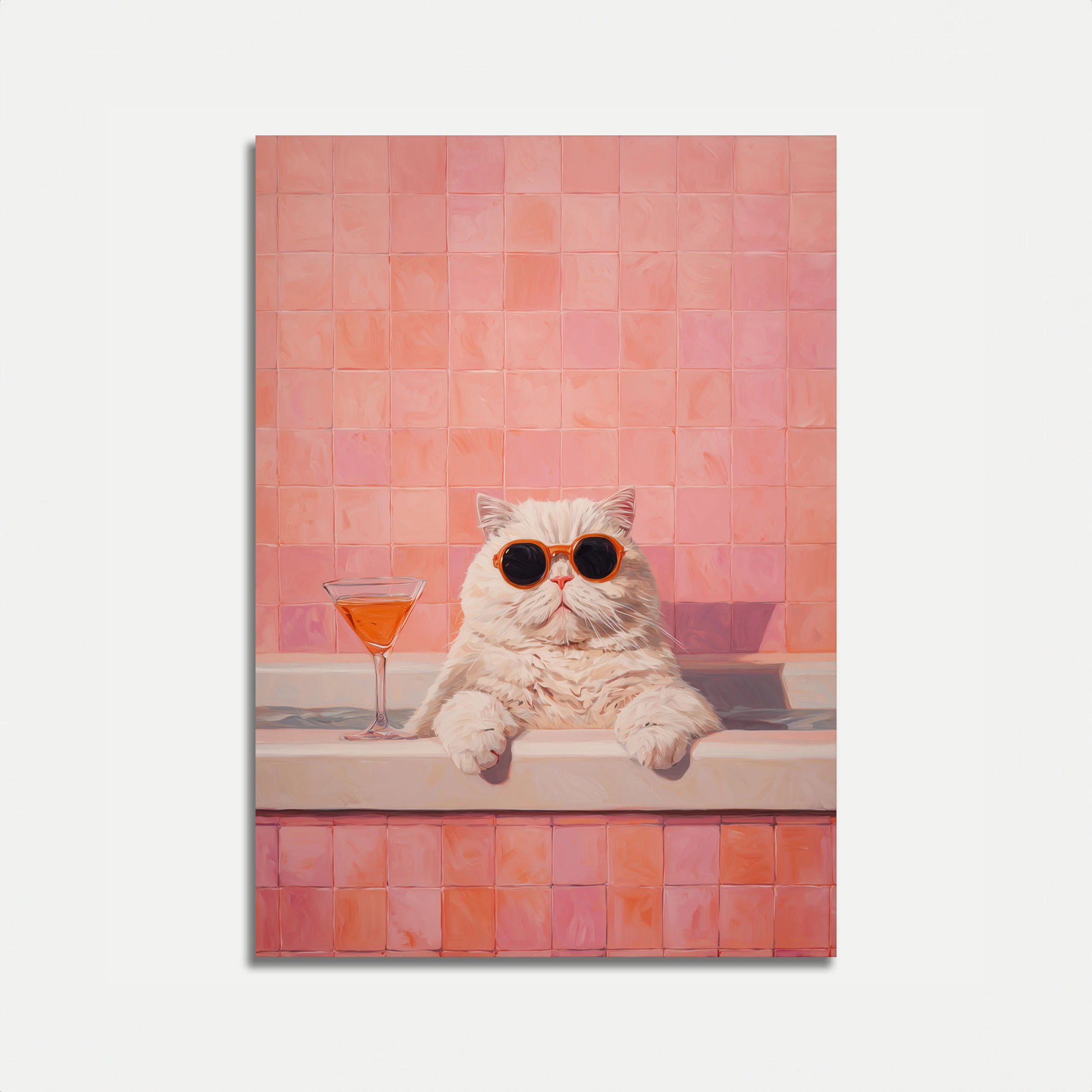 Cool Cat Cocktail Hour Poster