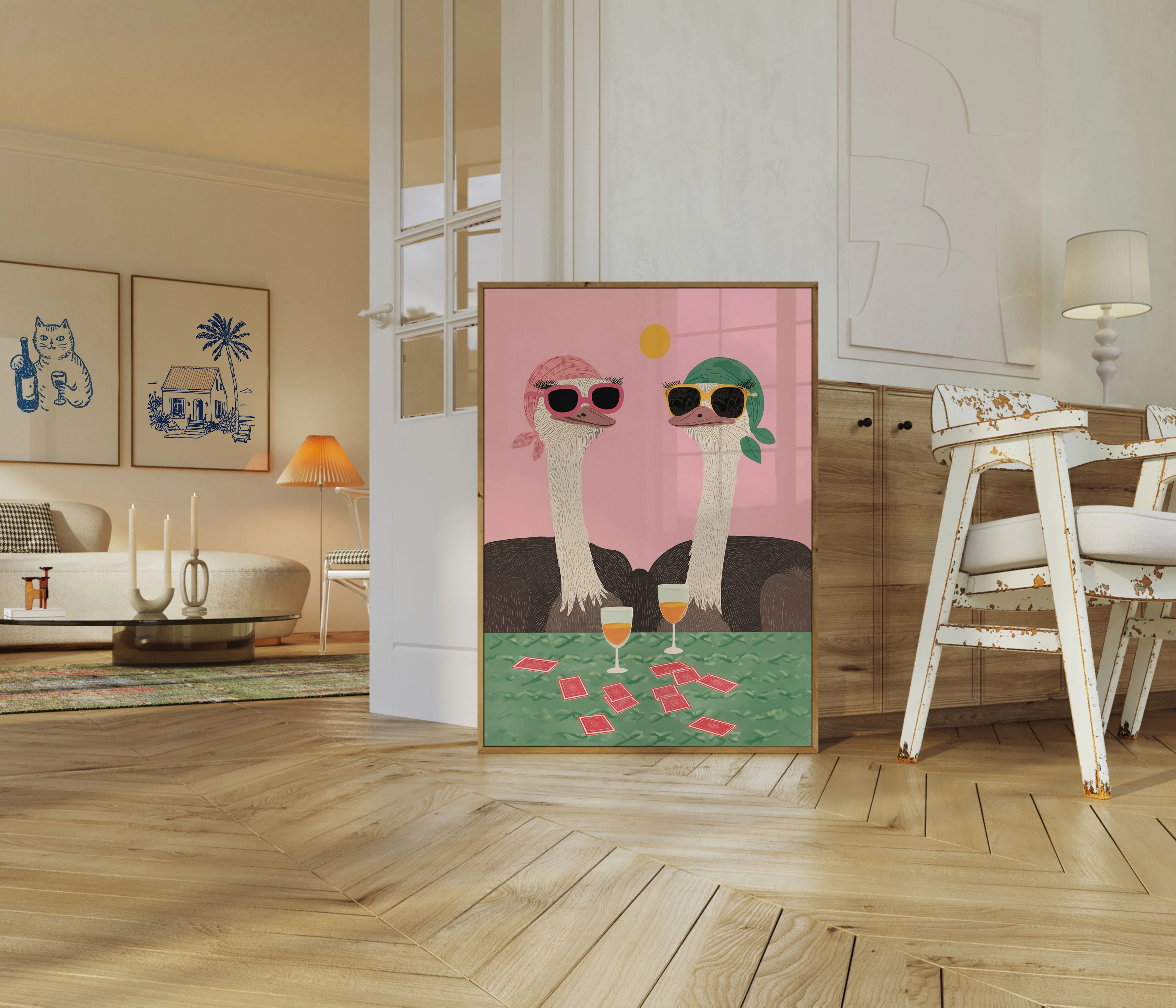 Cool Ostriches Party Poster - Image 5