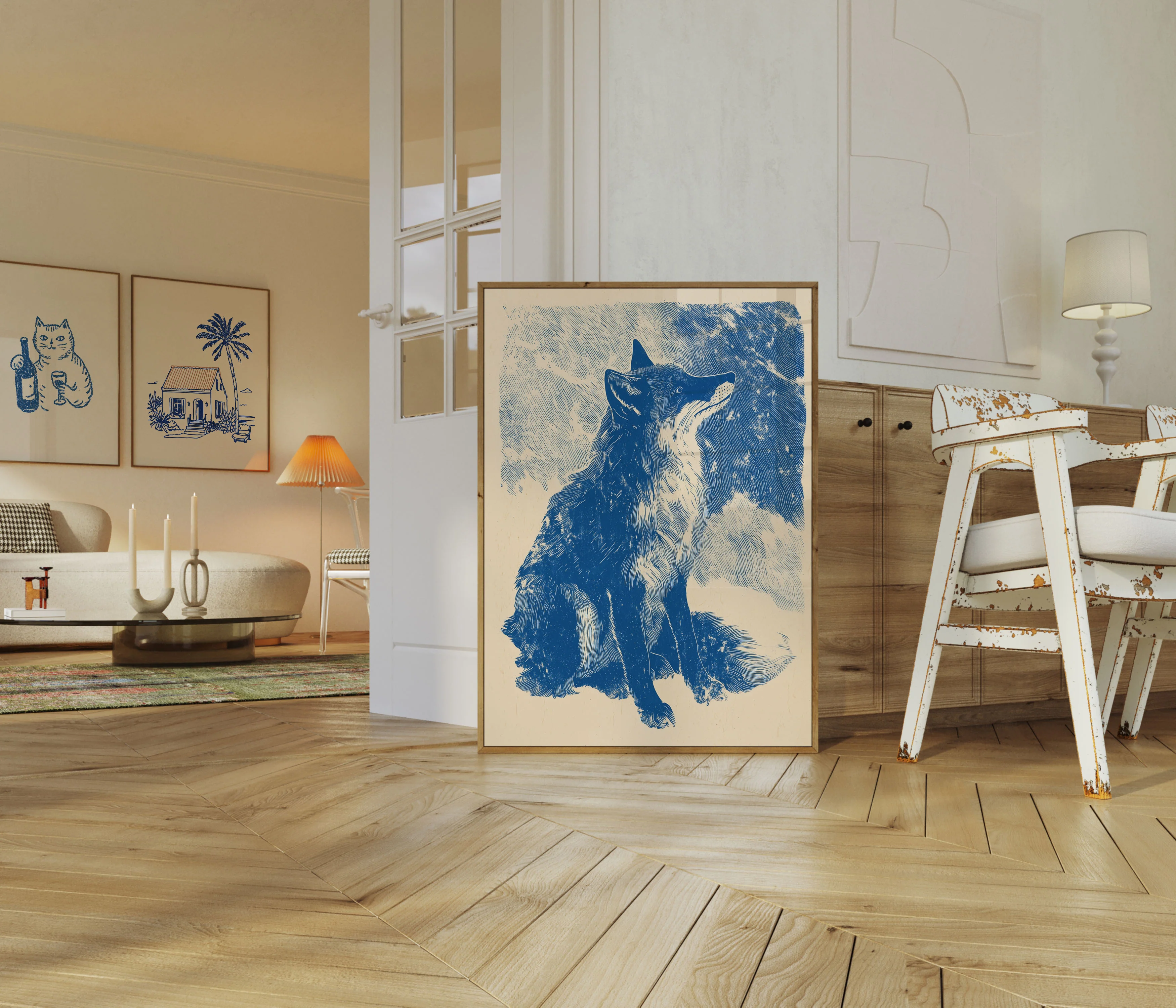 Corgi Looking Up Poster - Image 5