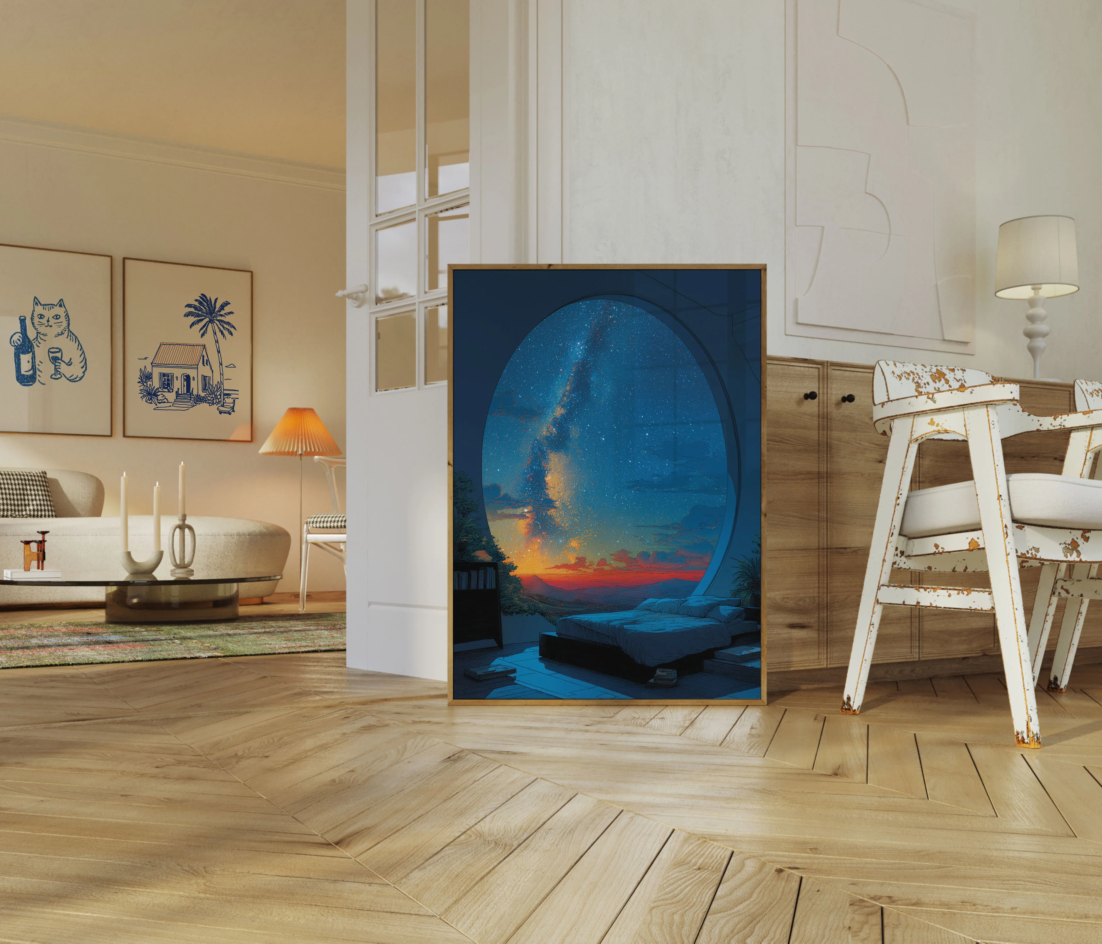 Cosmic Bedroom Window Poster - Image 5