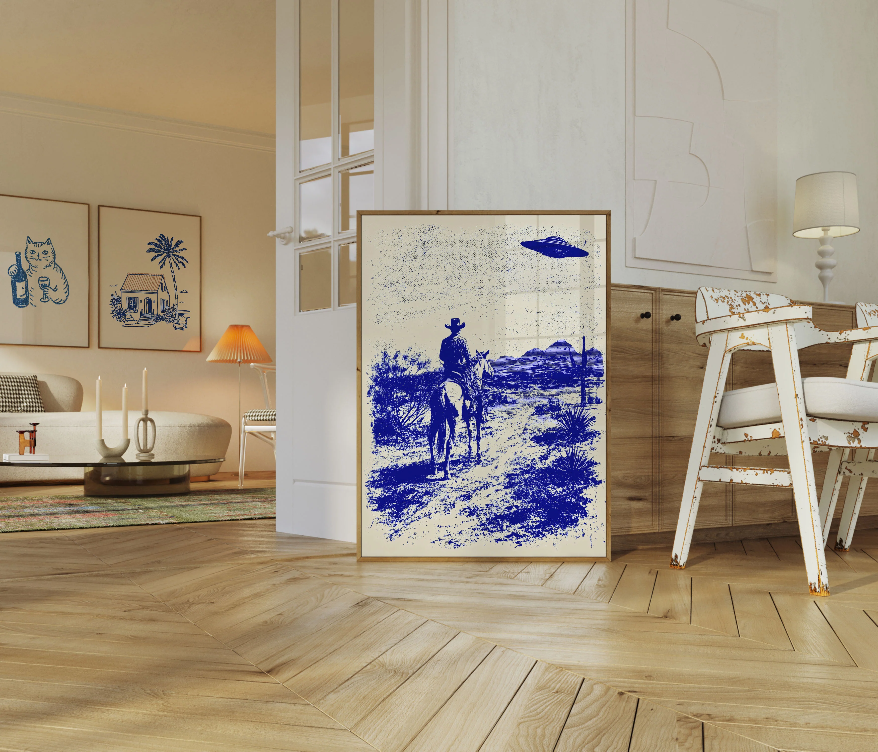 Cosmic Cowboy Desert Poster - Image 5