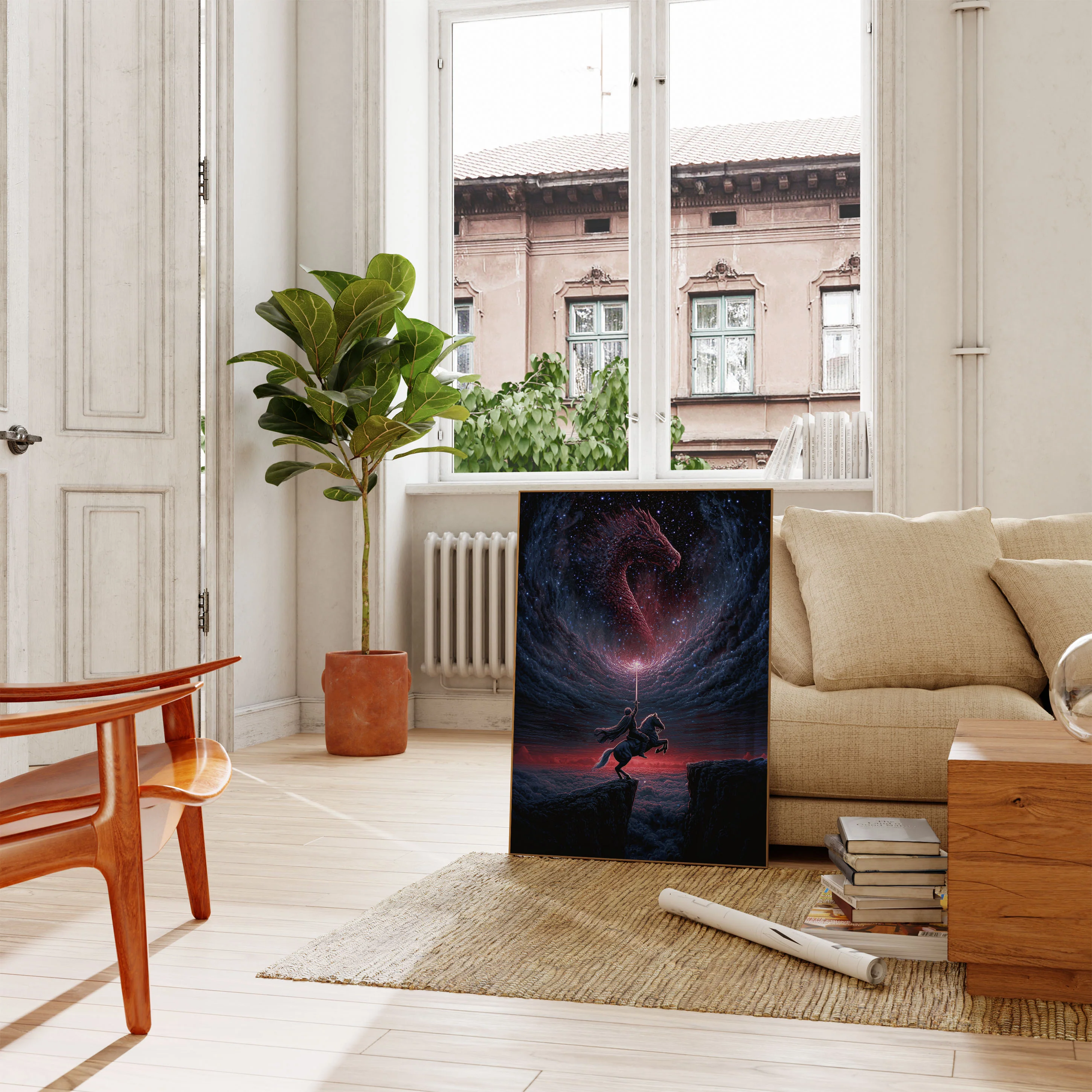 Cosmic Dragon Knight Poster - Image 2