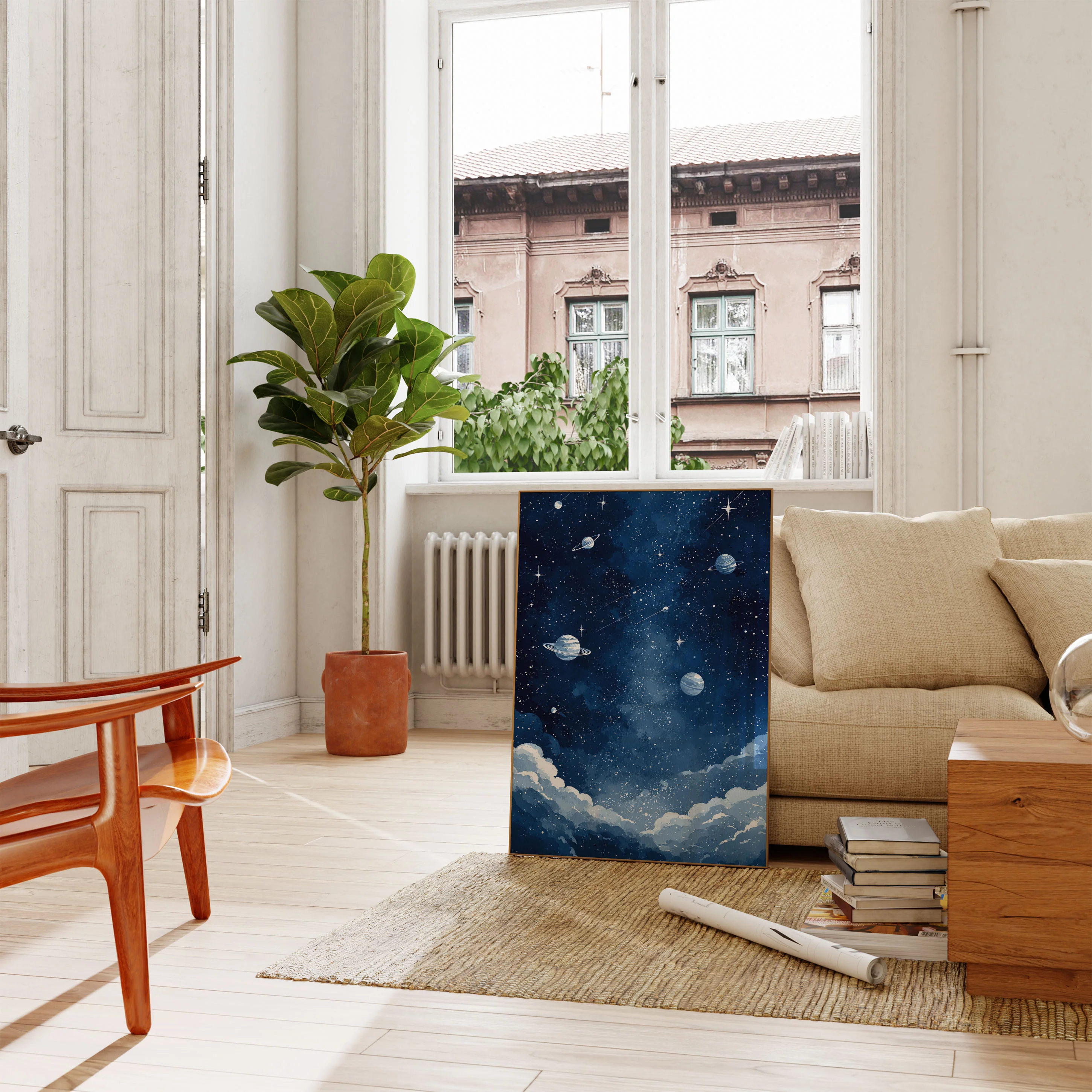 Cosmic Dreams Night Sky Poster - Image 2