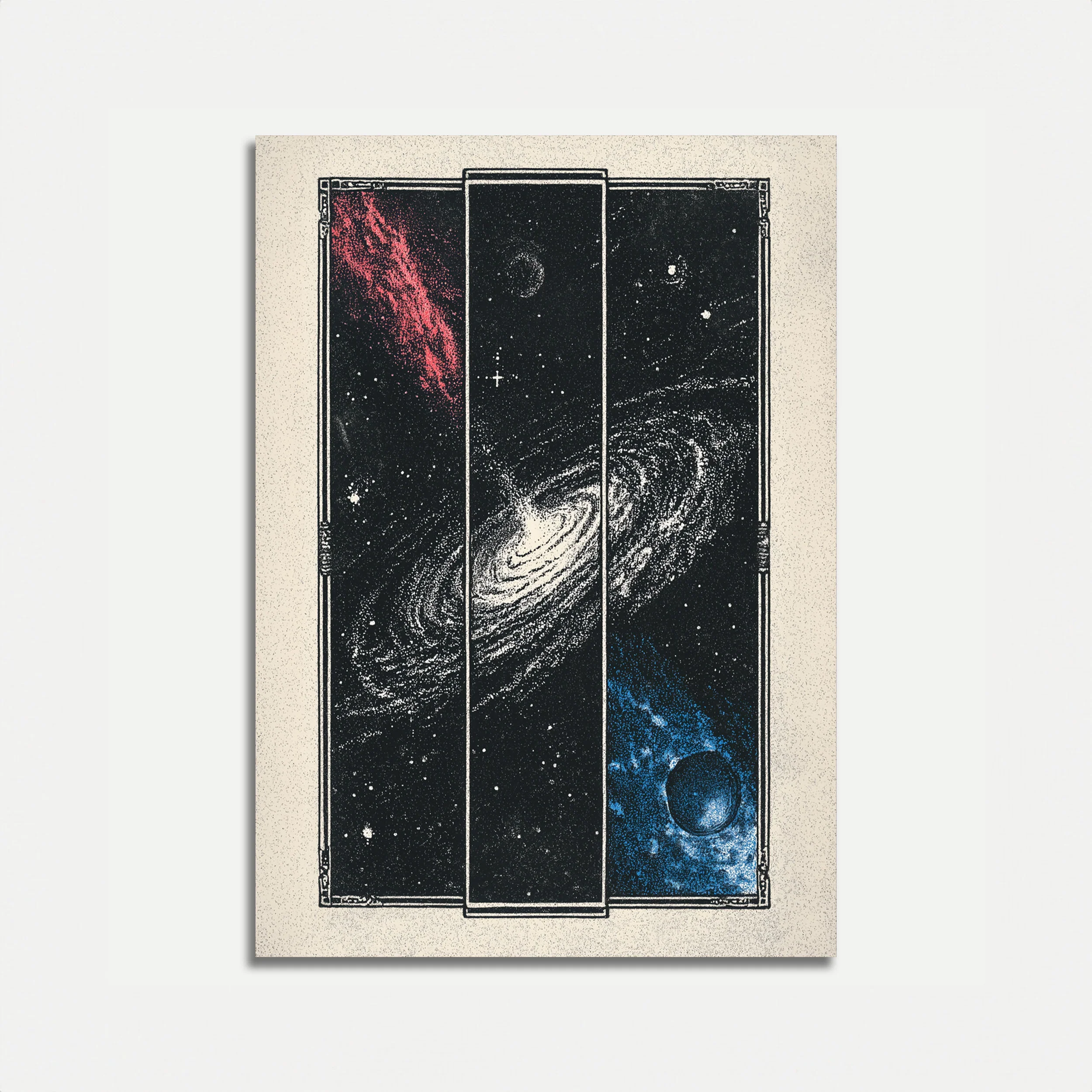 Cosmic Galaxy Exploration Poster