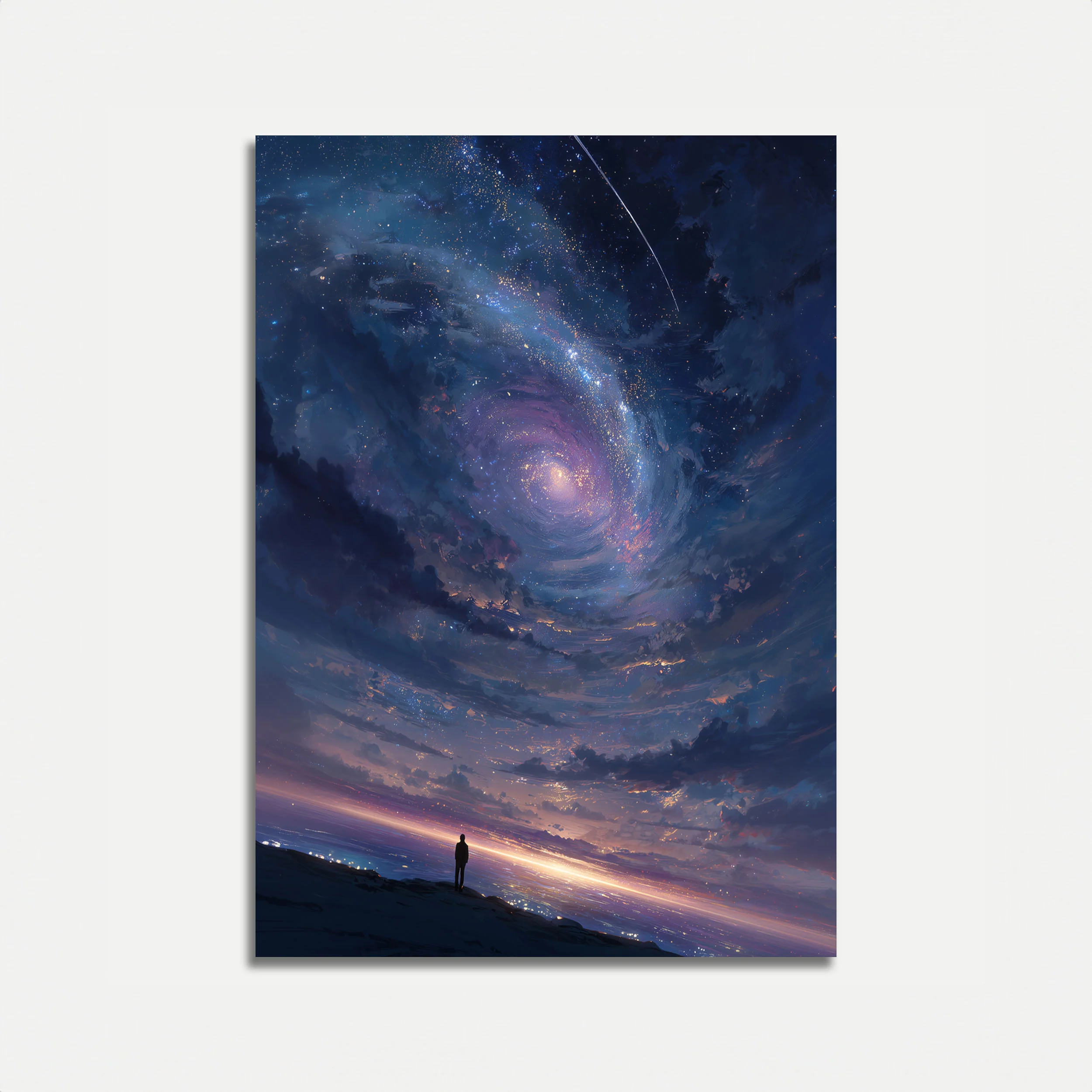 Cosmic Galaxy Spiral Poster
