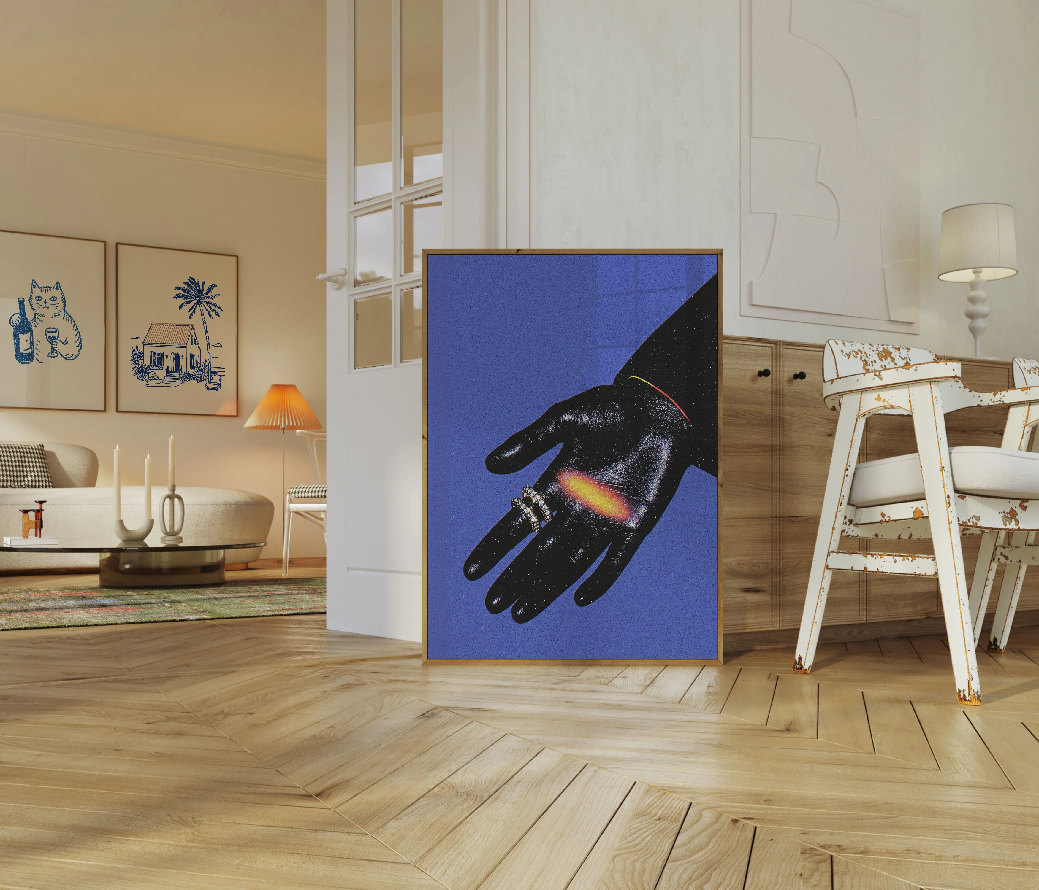 Cosmic Hand Galactic Energy Poster - Image 5