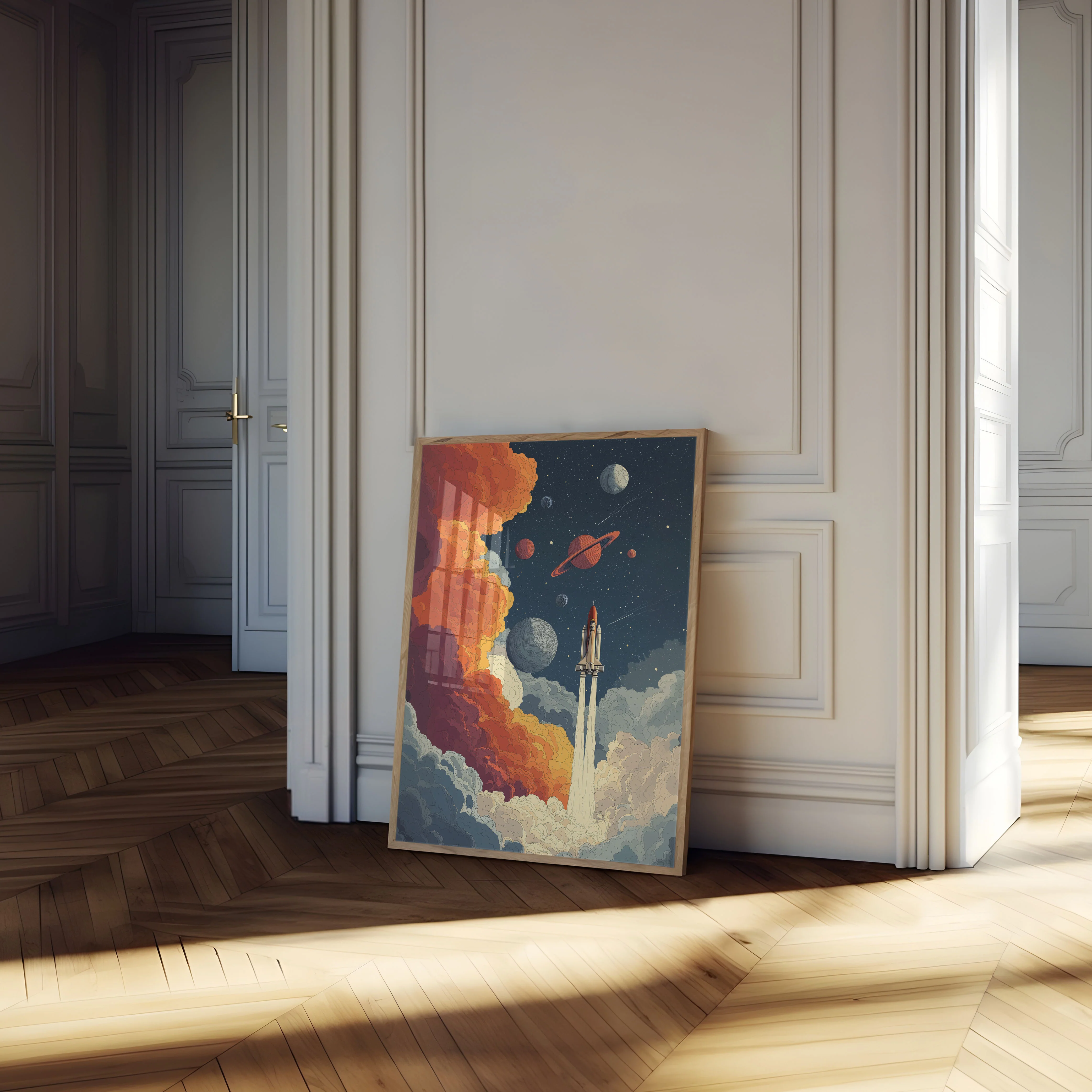 Cosmic Launch Space Exploration Poster - Image 4