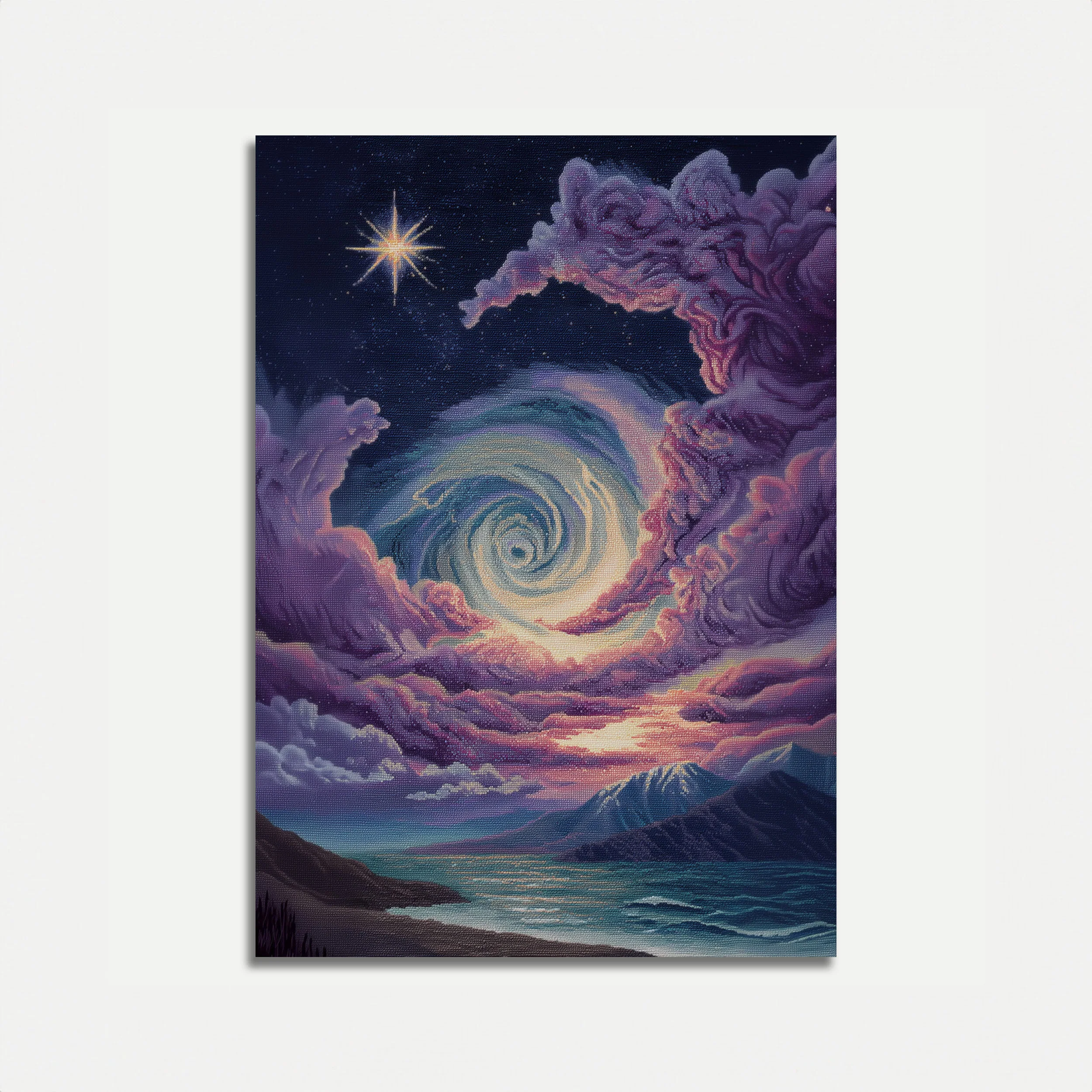 Cosmic Portal in the Clouds Poster