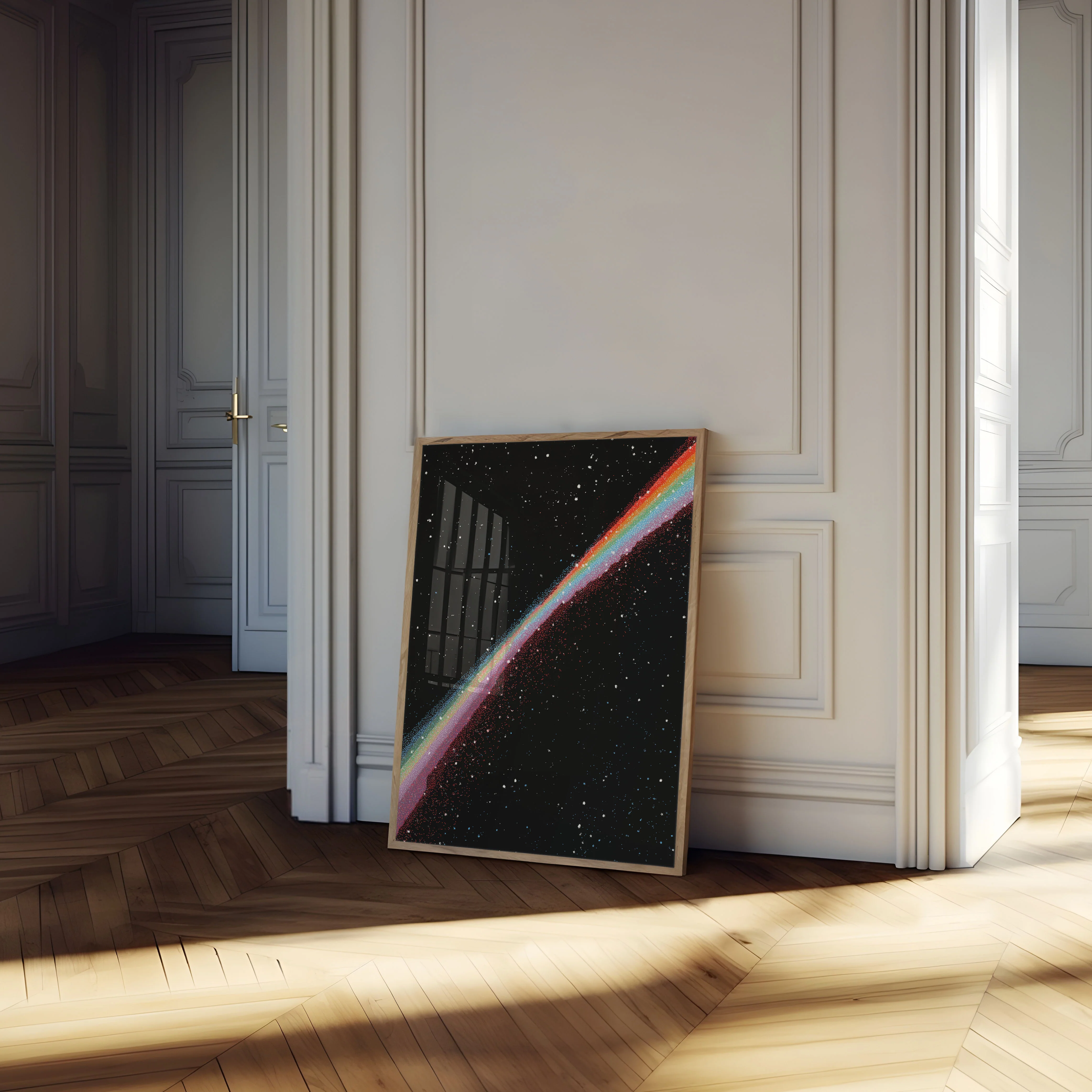 Cosmic Rainbow Star Burst Poster - Image 4