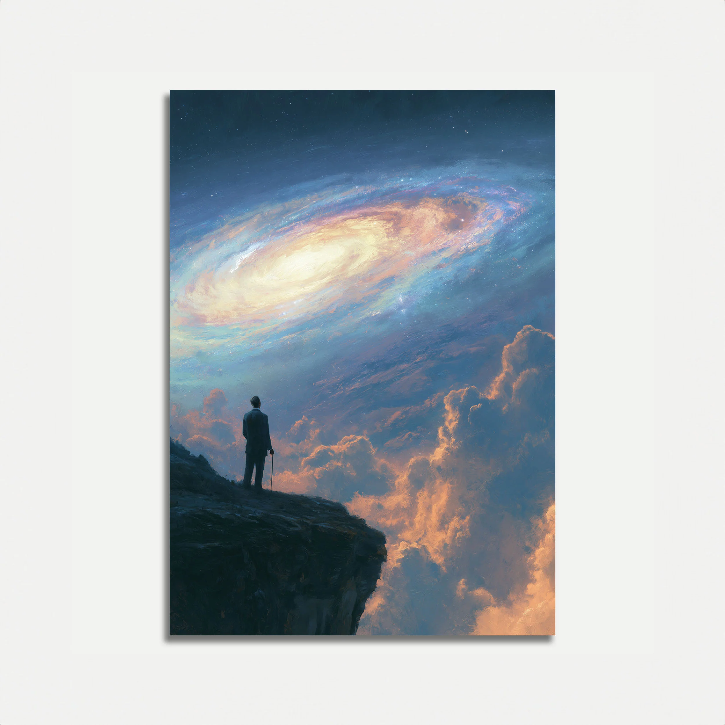 Cosmic Voyager at Galaxy's Edge Poster