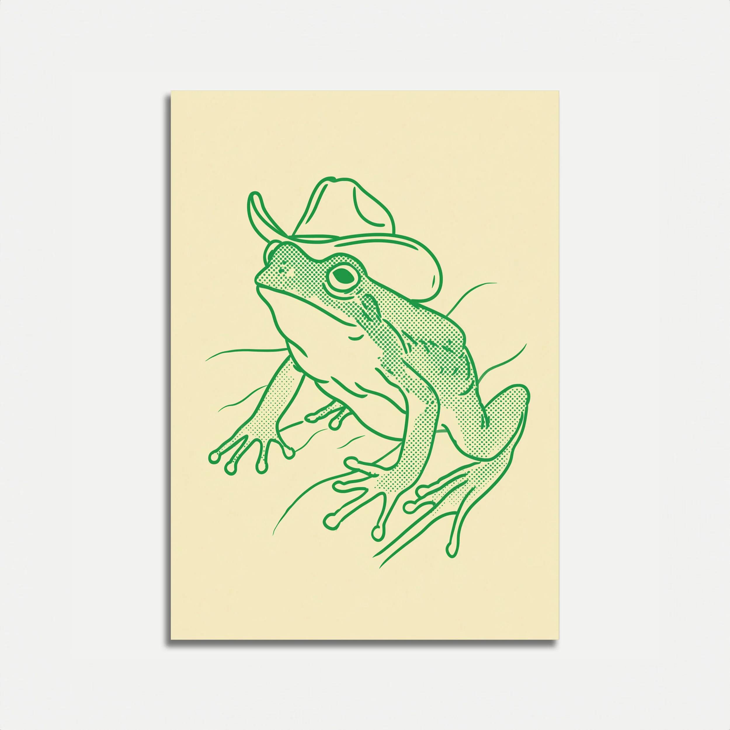 Cowboy Frog Adventure Poster