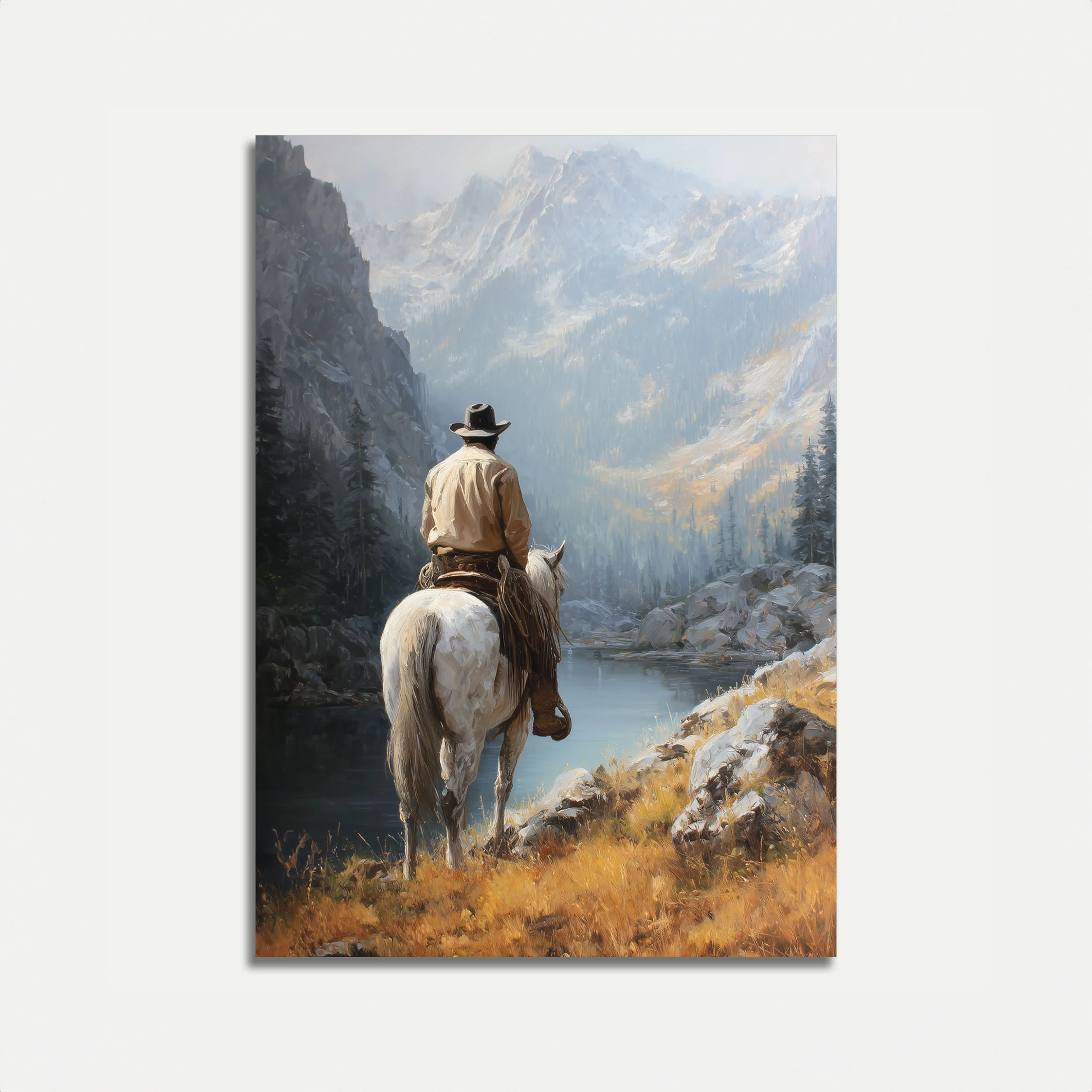 Cowboy Mountain Valley Poster