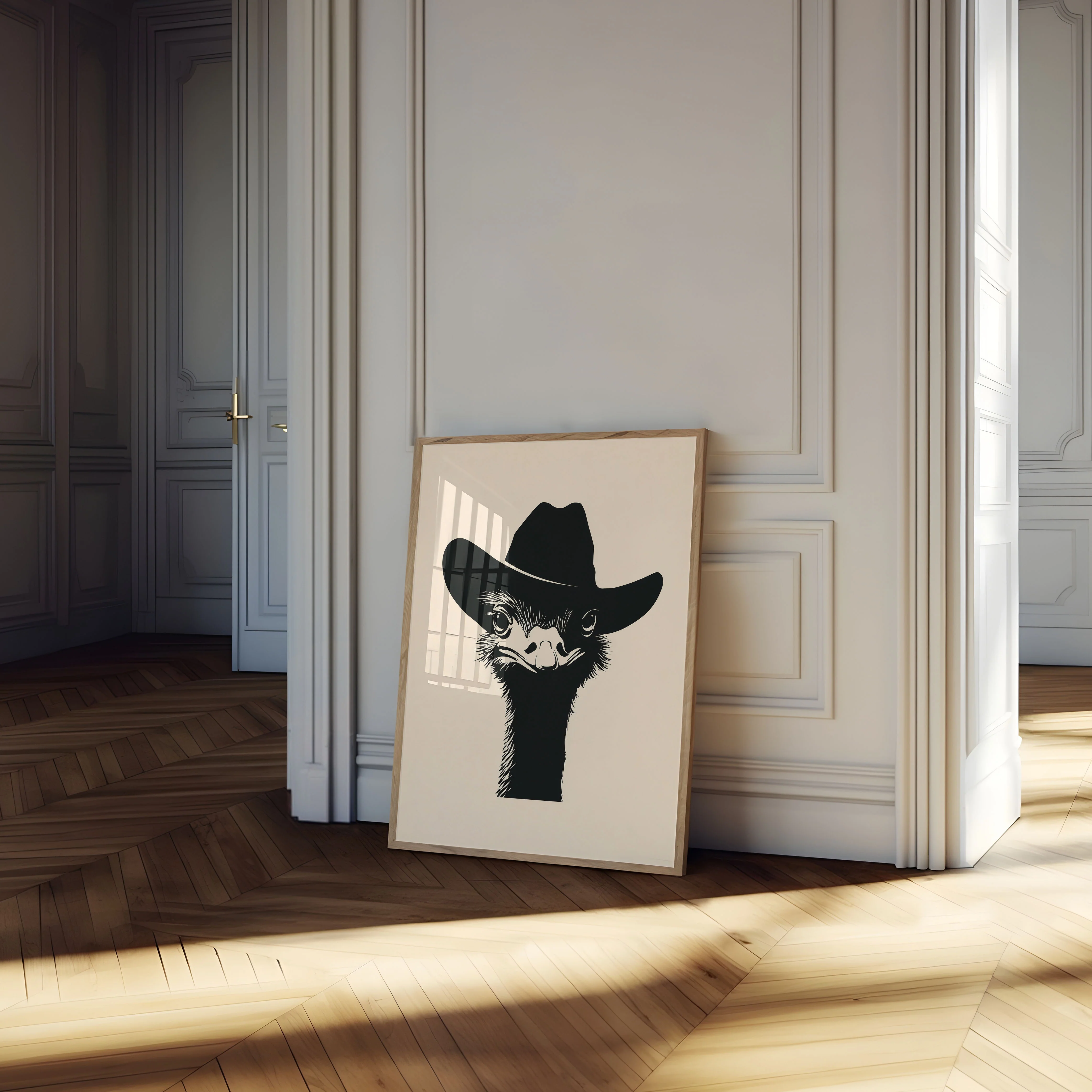 Cowboy Ostrich Cool Poster - Image 4