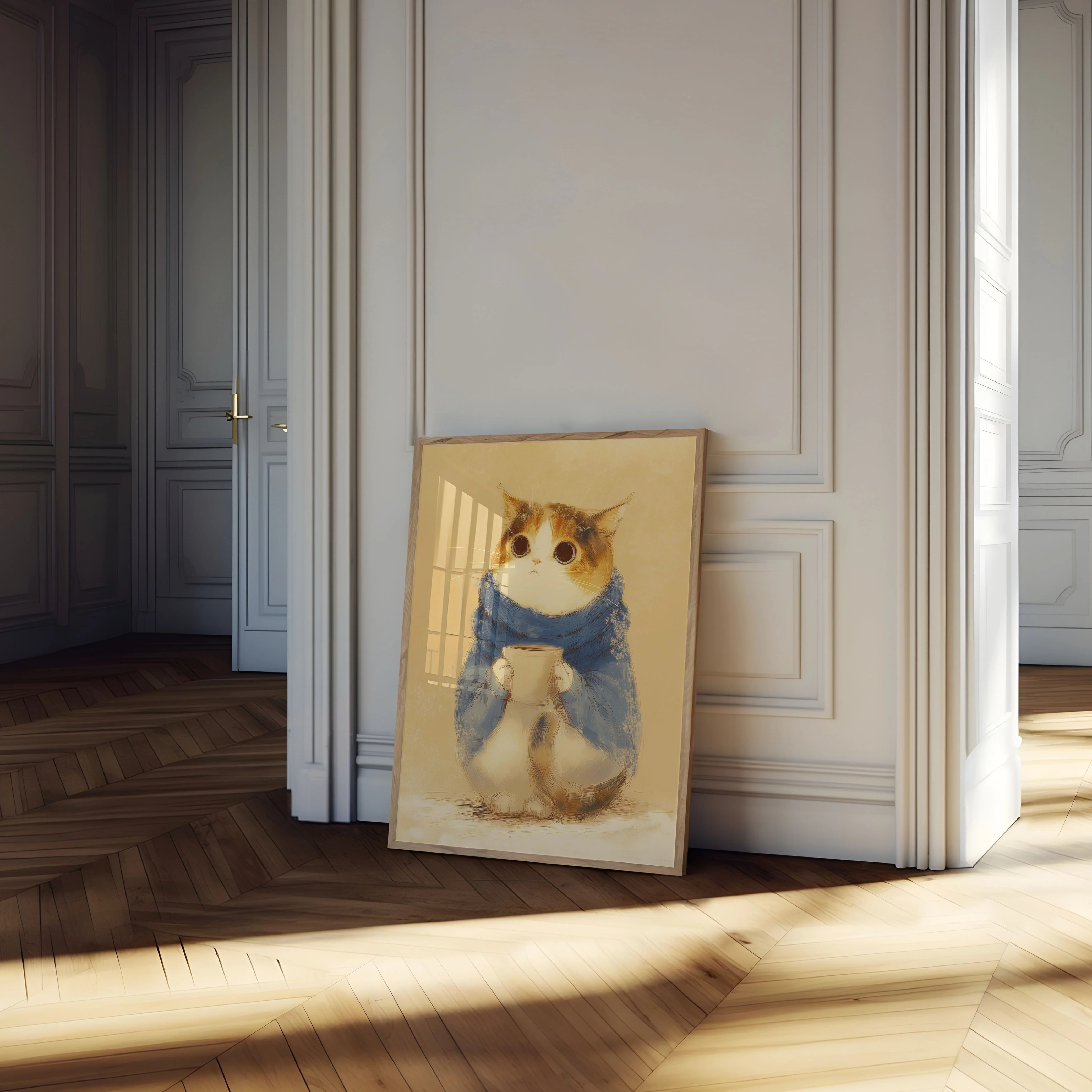 Cozy Cat Coffee Morning Poster - Image 4