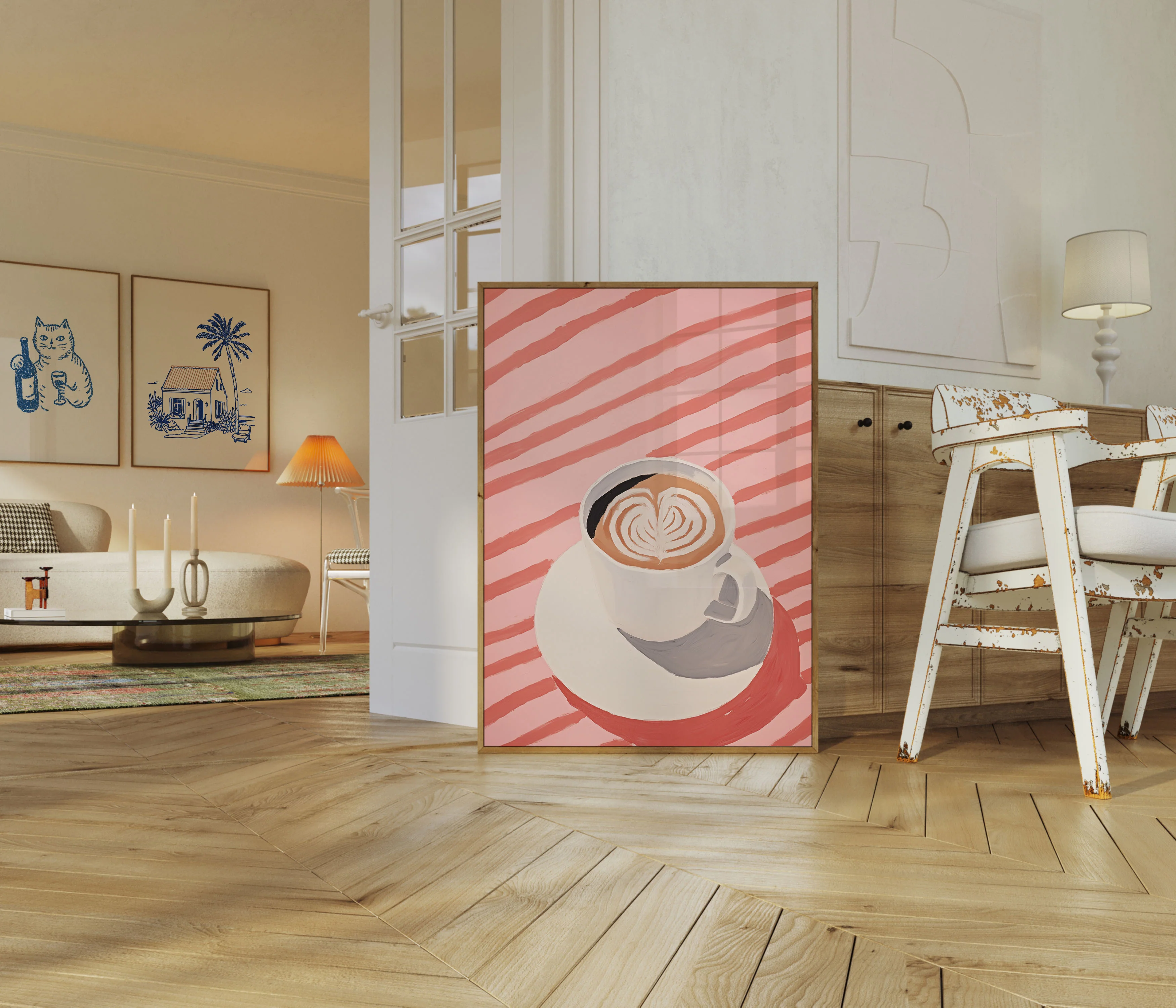 Cozy Coffee Latte Art Poster - Image 5