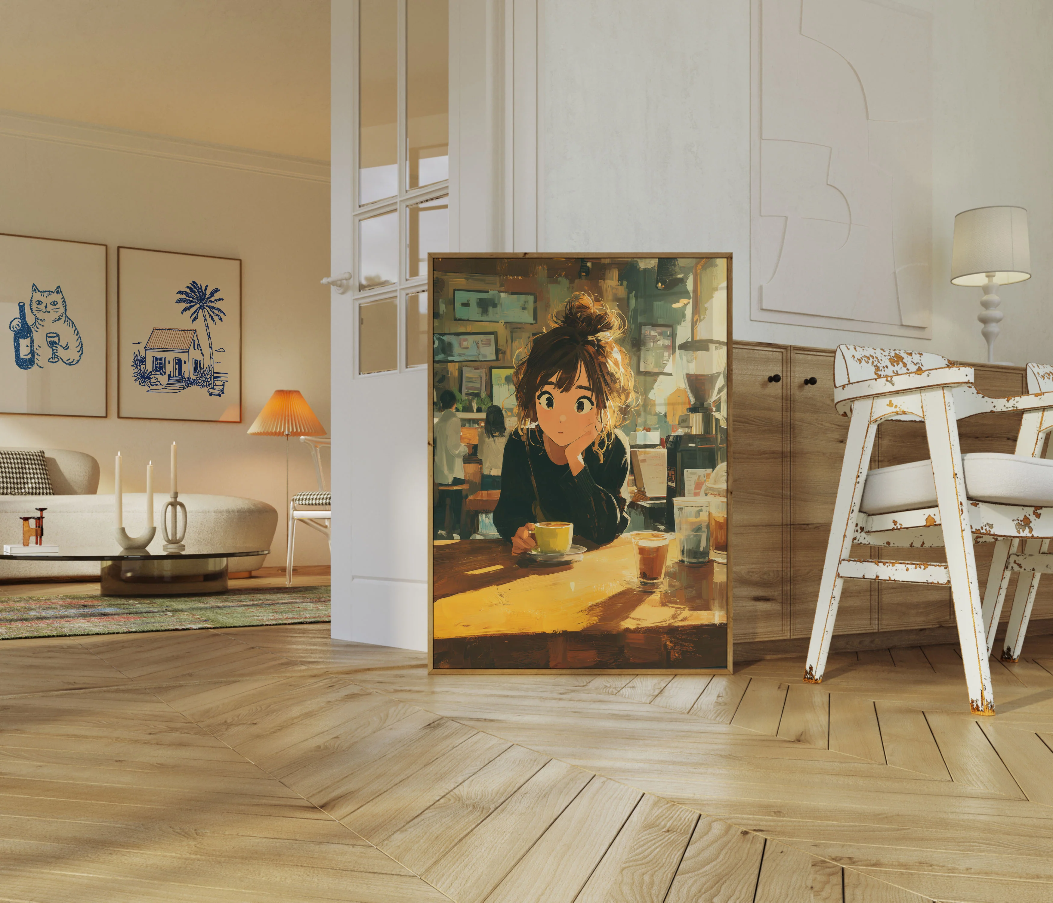 Cozy Coffee Shop Moment Poster - Image 5