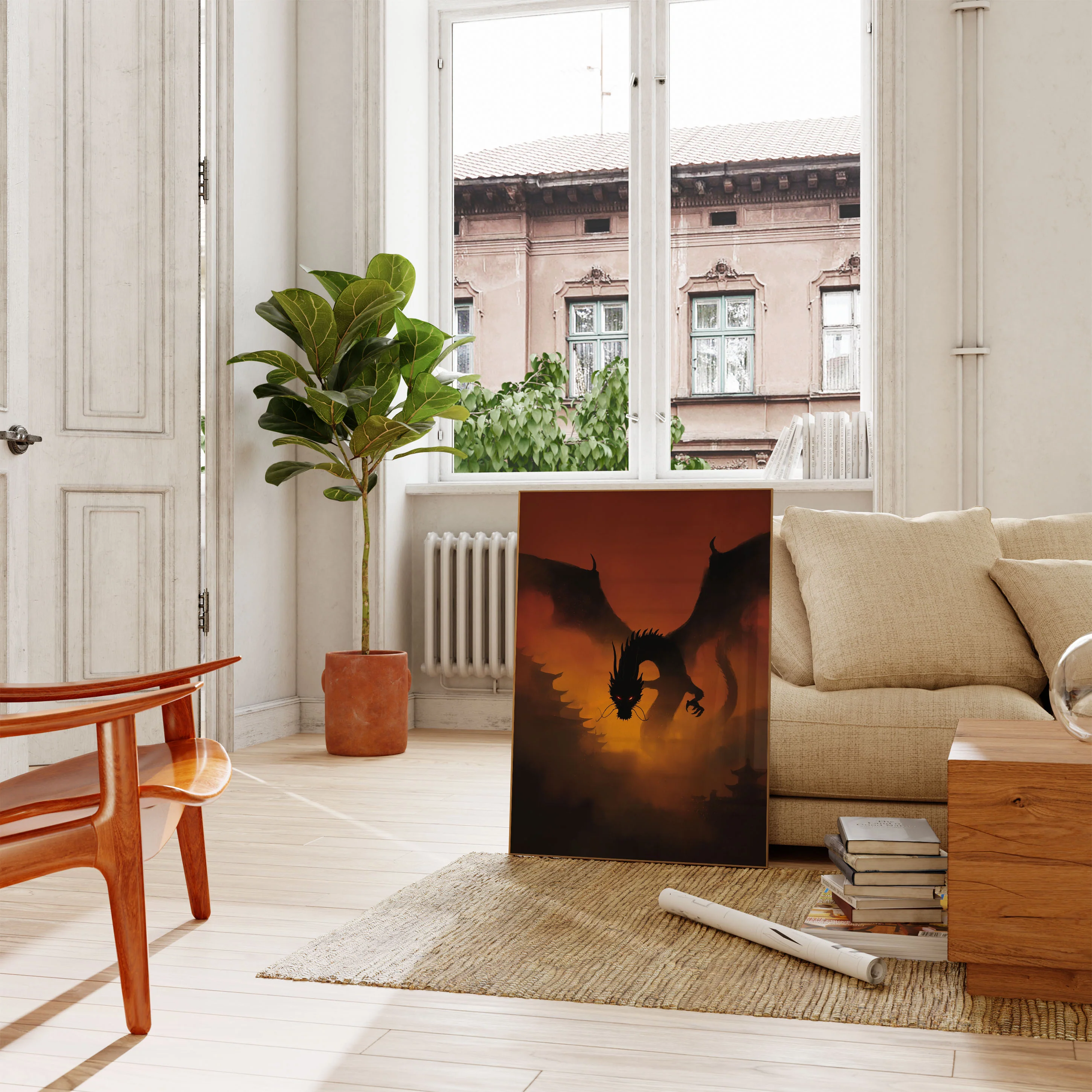 Crimson Dragon Rising Poster - Image 2
