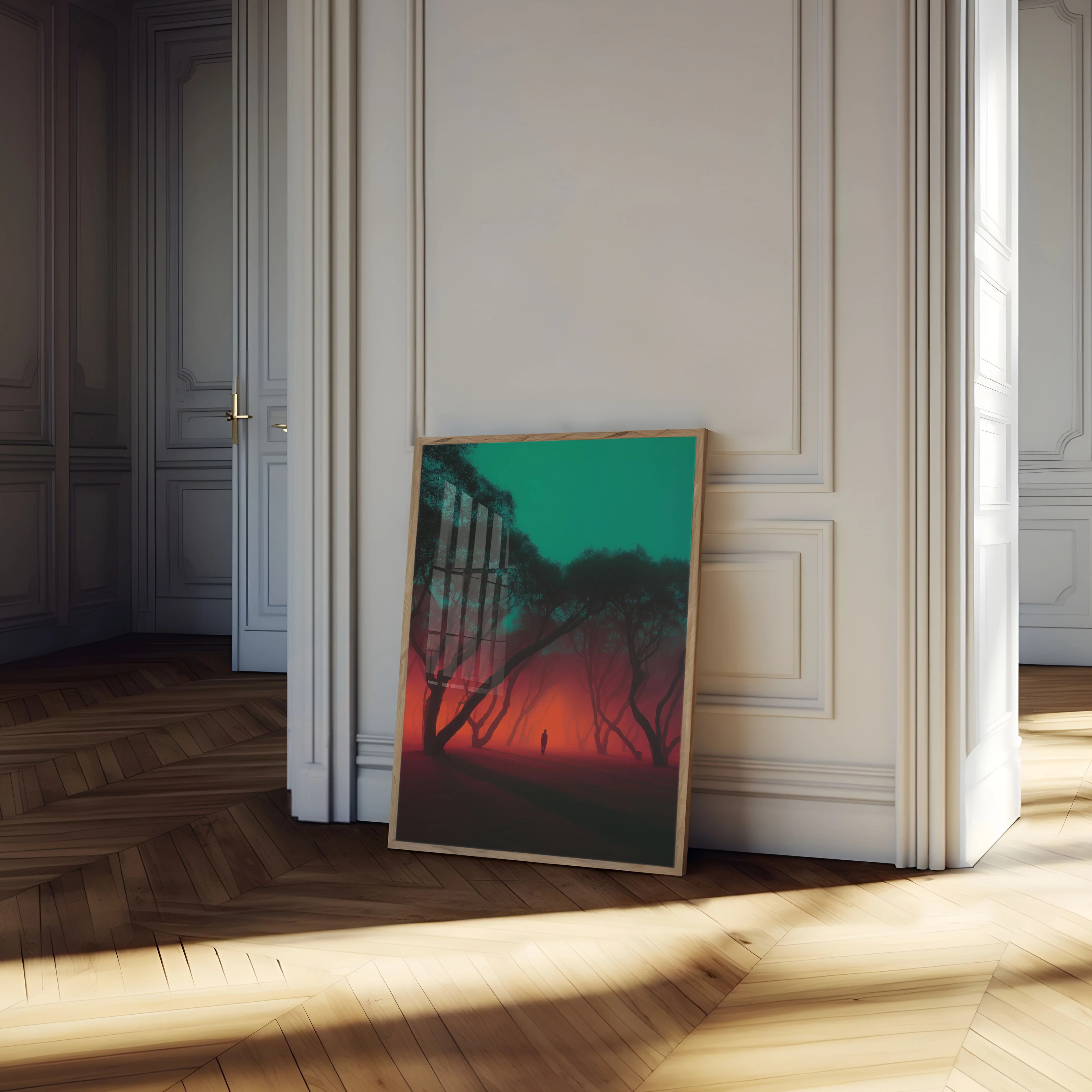 Crimson Forest Solitude Poster - Image 4