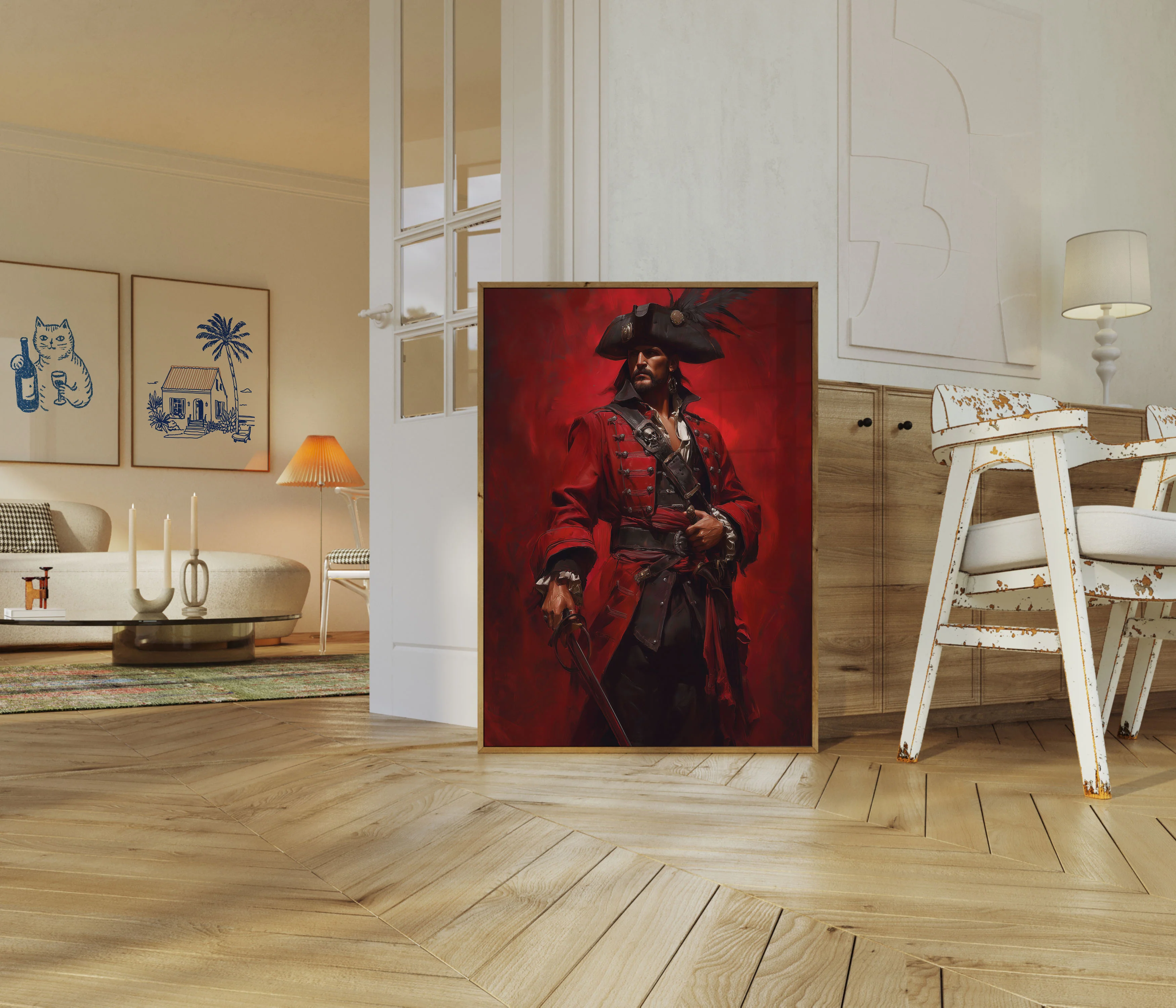 Crimson Pirate Captain Poster - Image 5