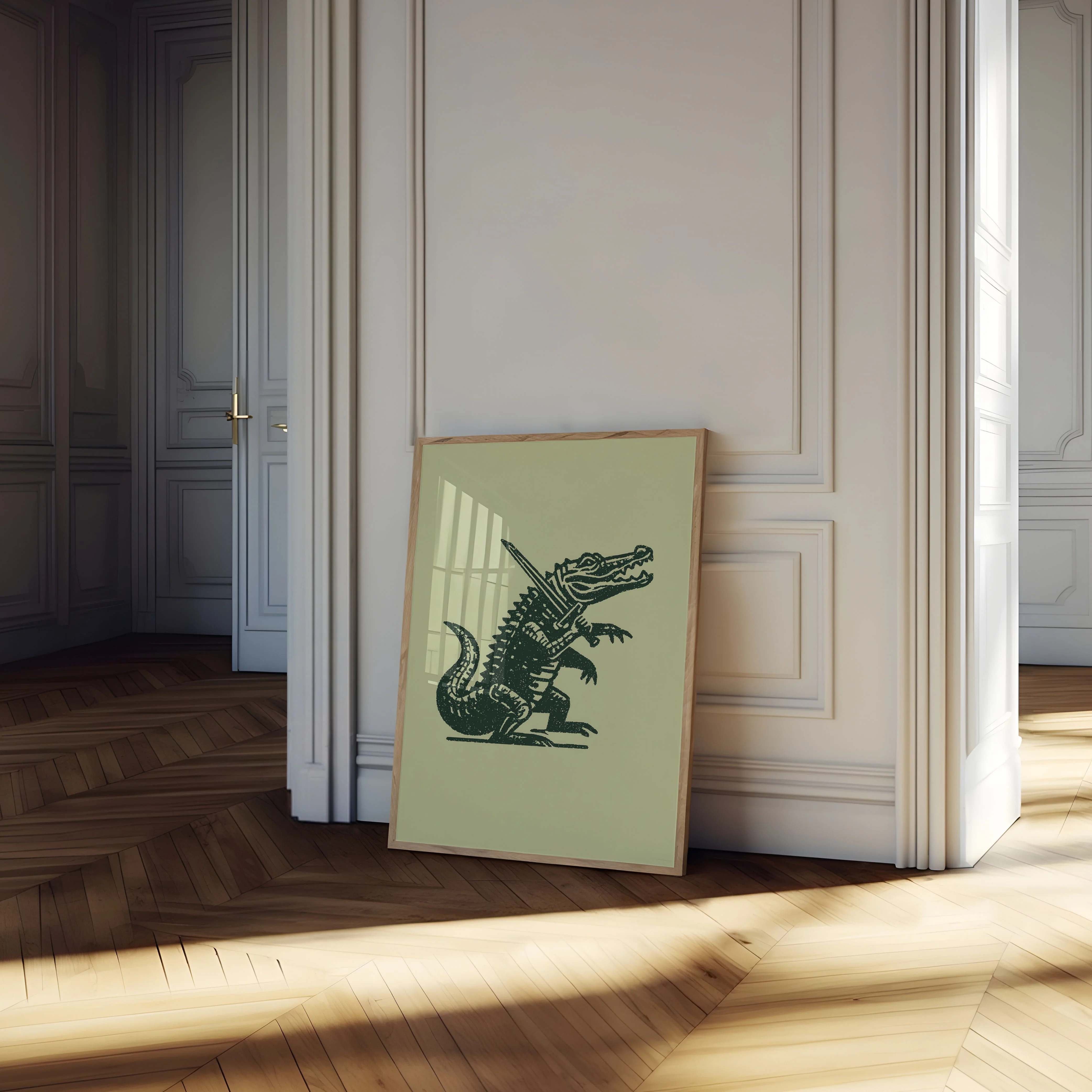 Crocodile Knight Warrior Poster - Image 4