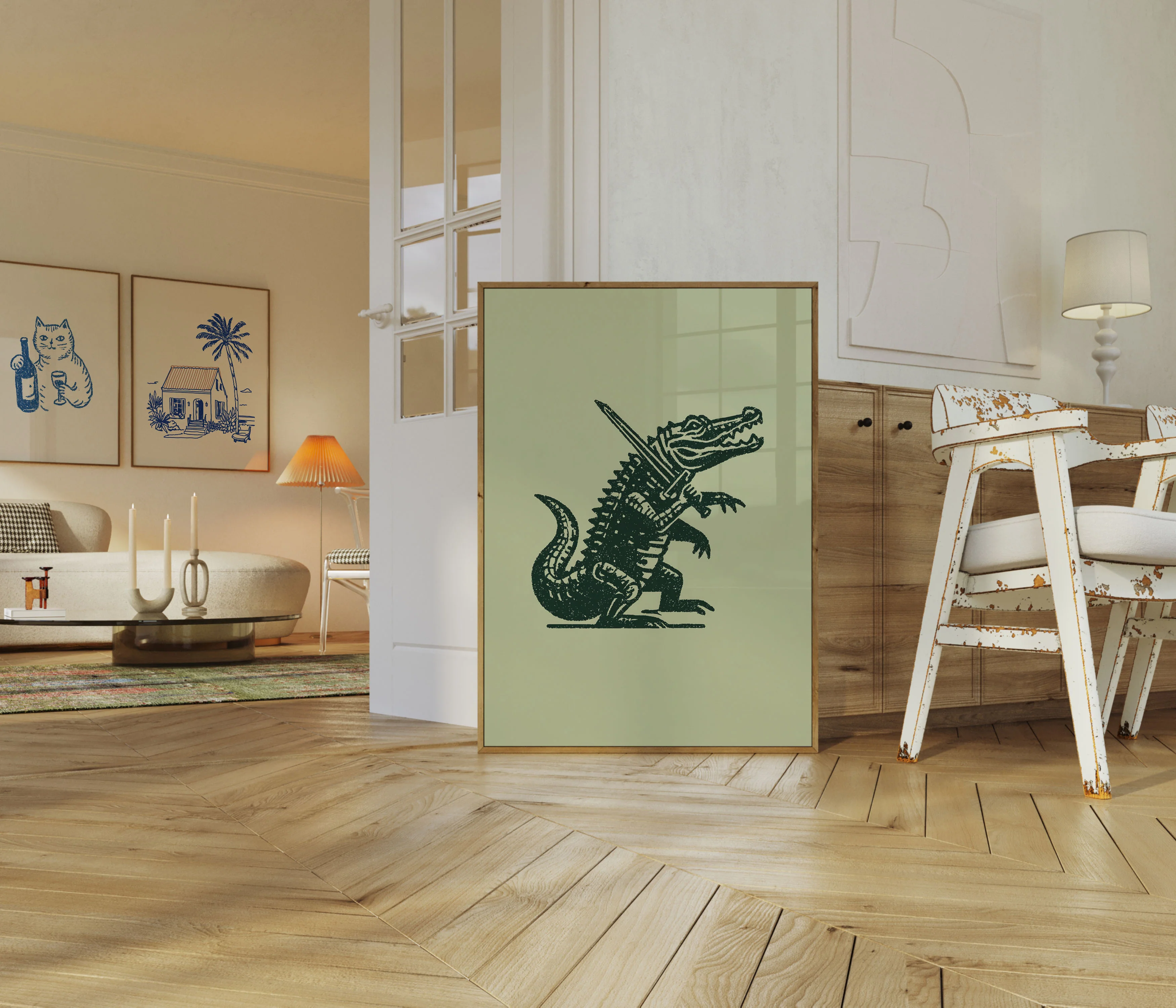 Crocodile Knight Warrior Poster - Image 5