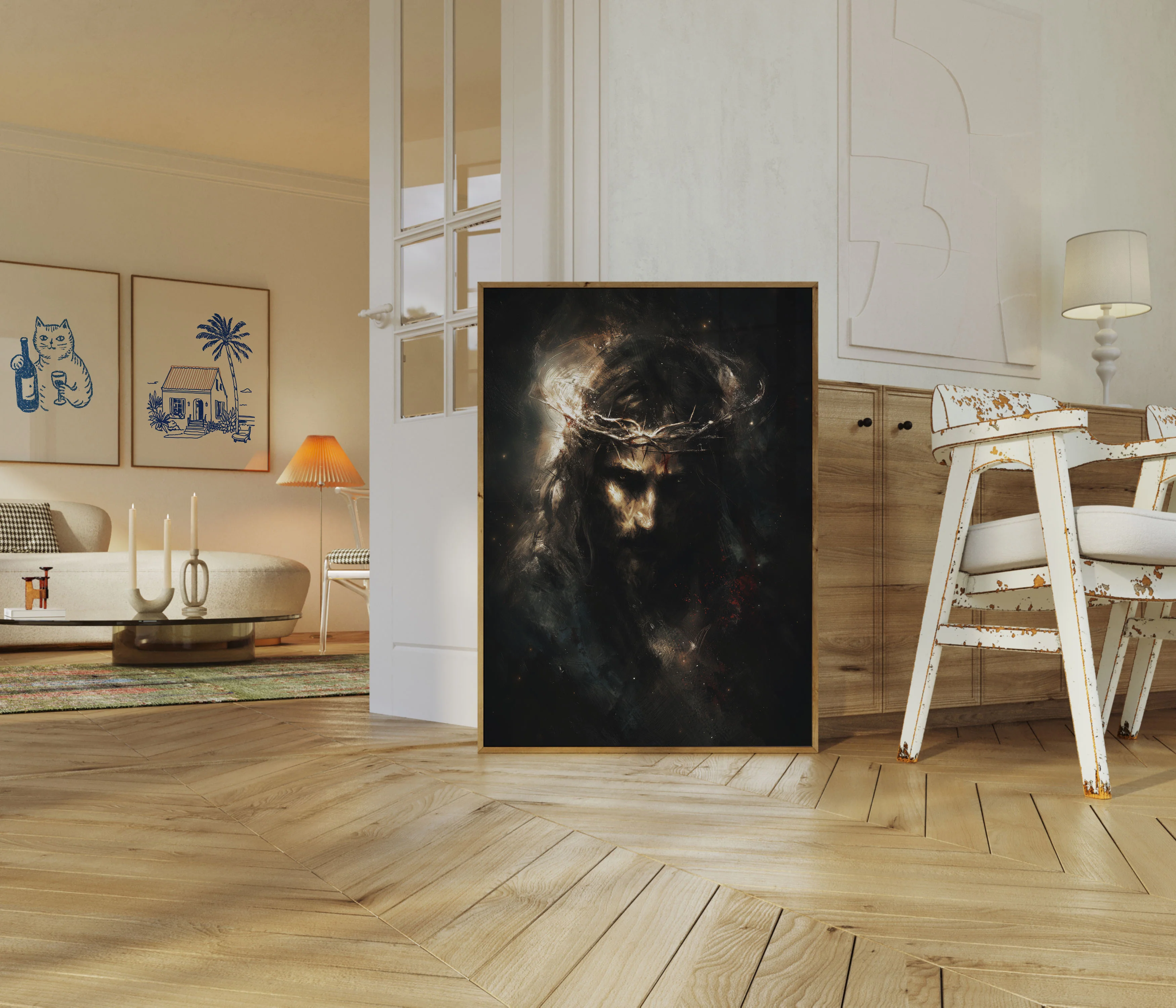 Crucified Savior Dark Art Poster - Image 5
