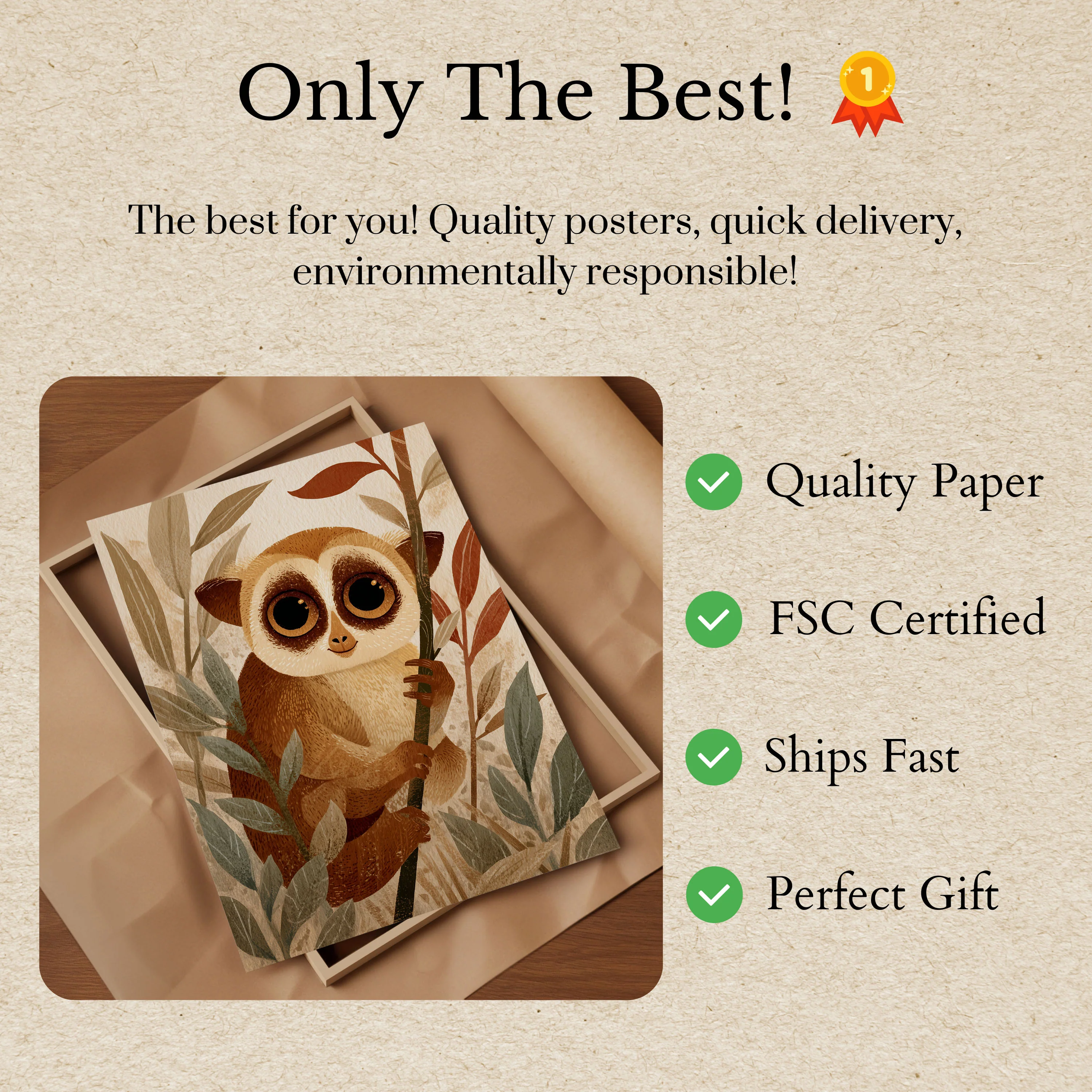 Curious Owl in Nature Poster - Image 3